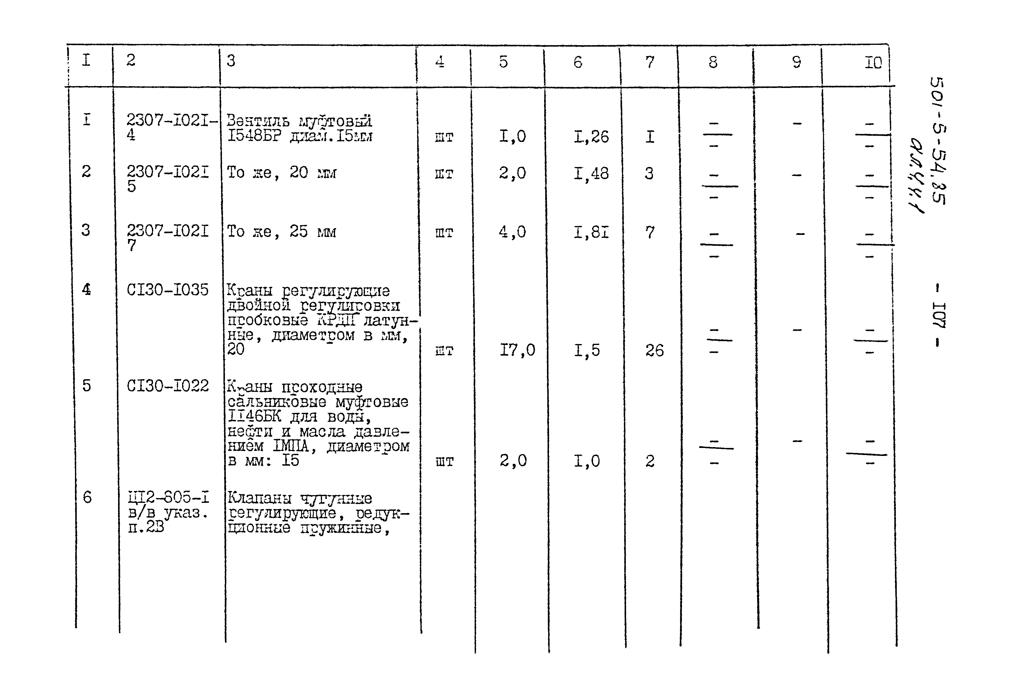 Типовой проект 501-5-54.85