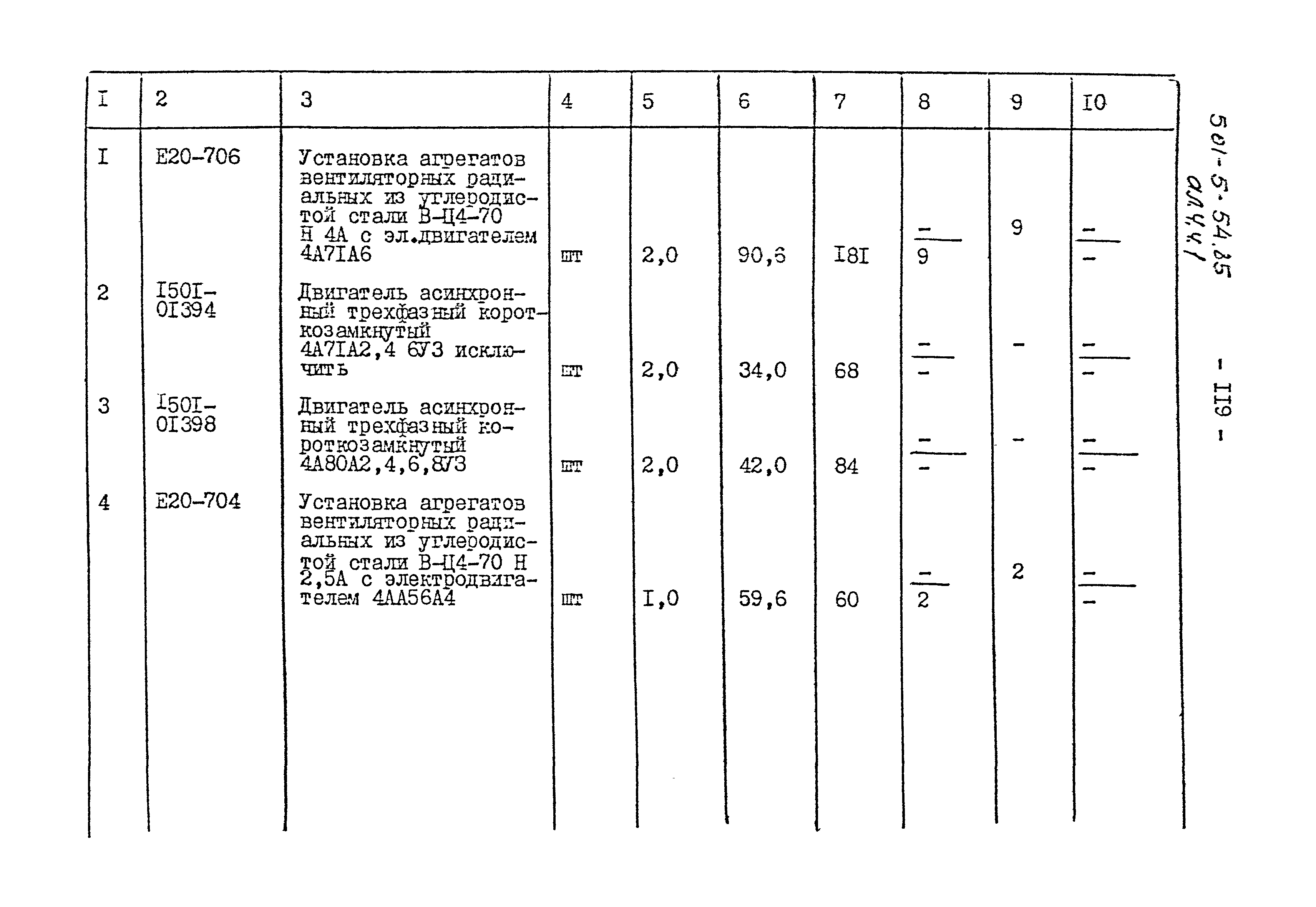 Типовой проект 501-5-54.85
