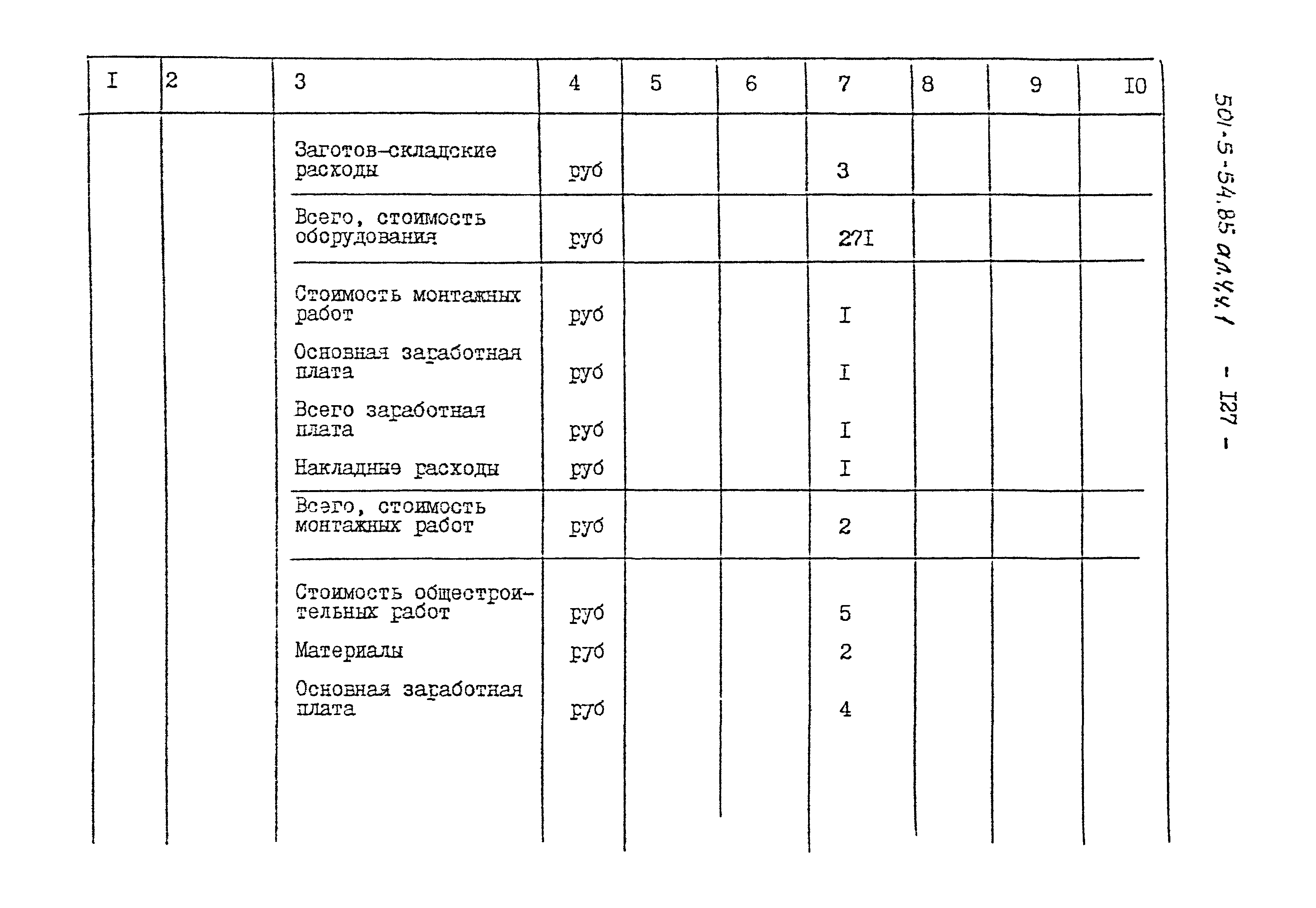 Типовой проект 501-5-54.85