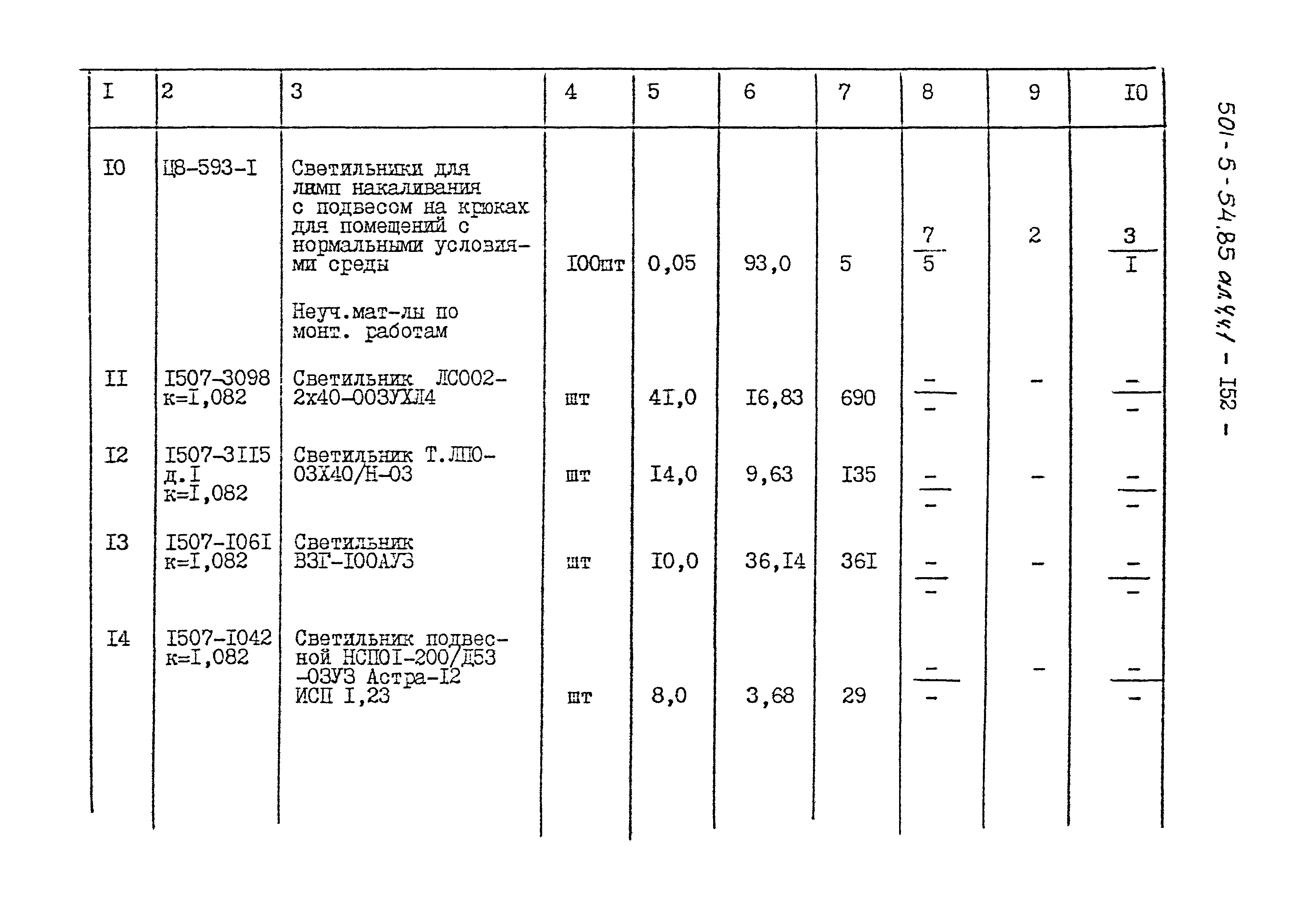Типовой проект 501-5-54.85