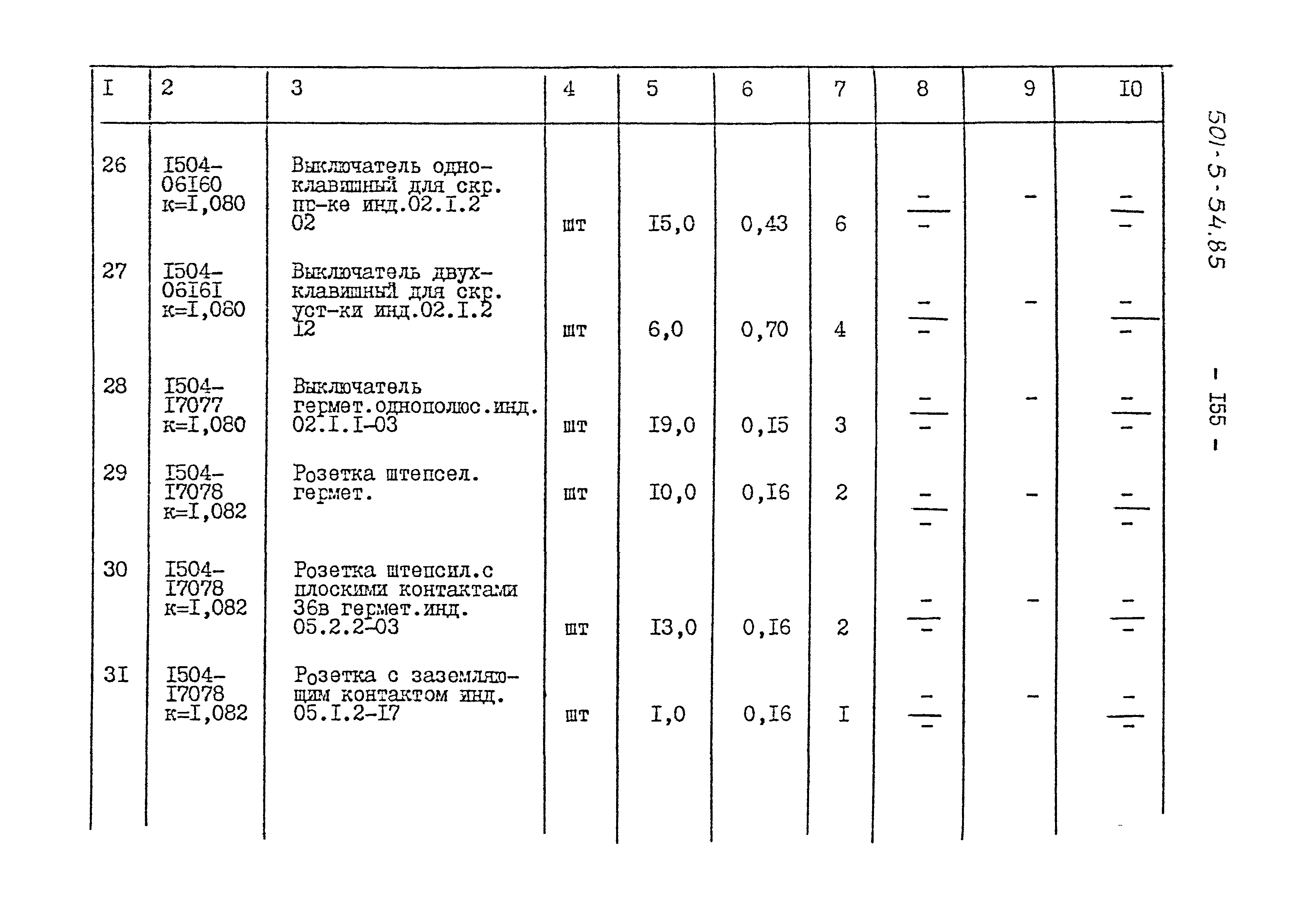 Типовой проект 501-5-54.85