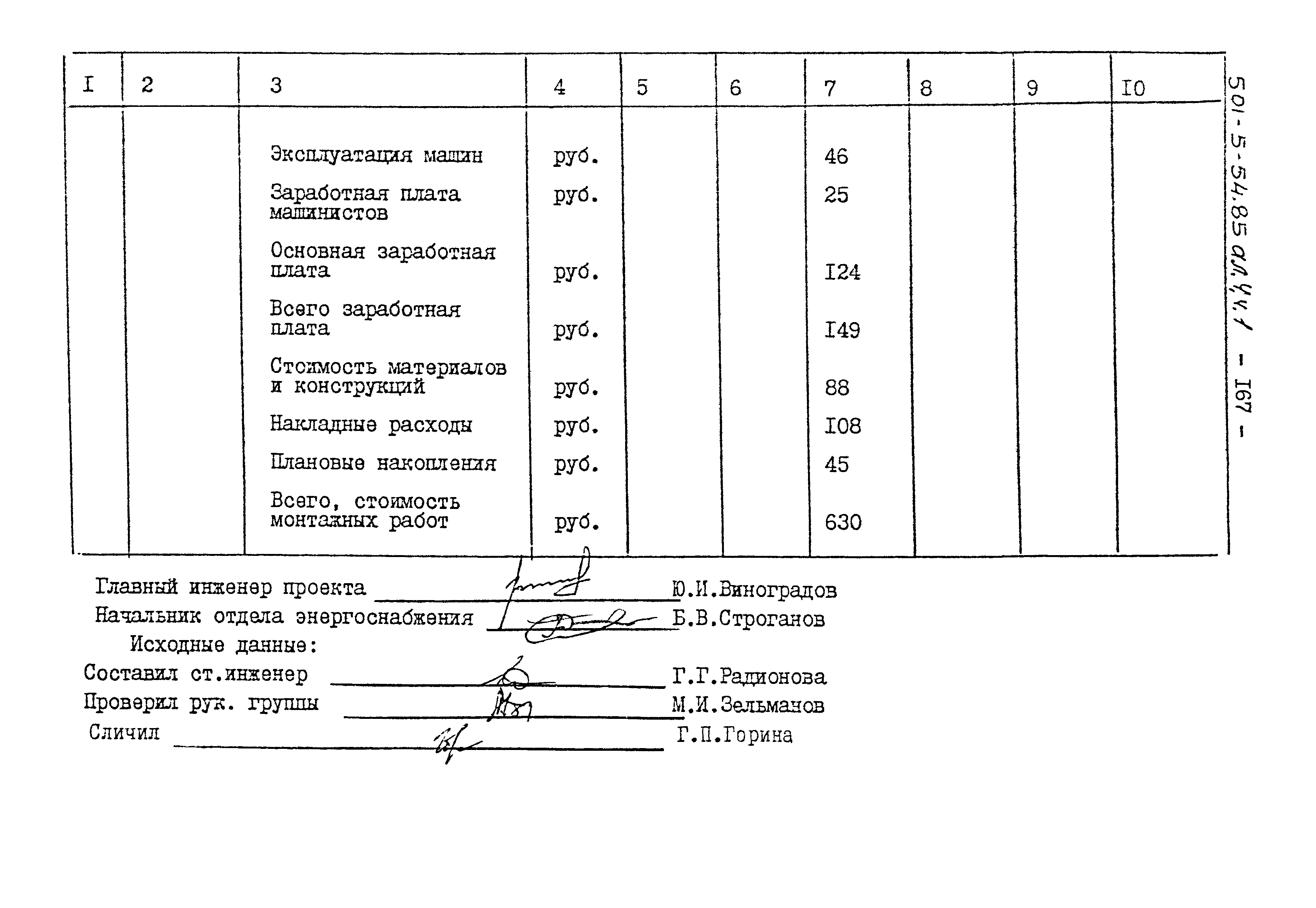 Типовой проект 501-5-54.85
