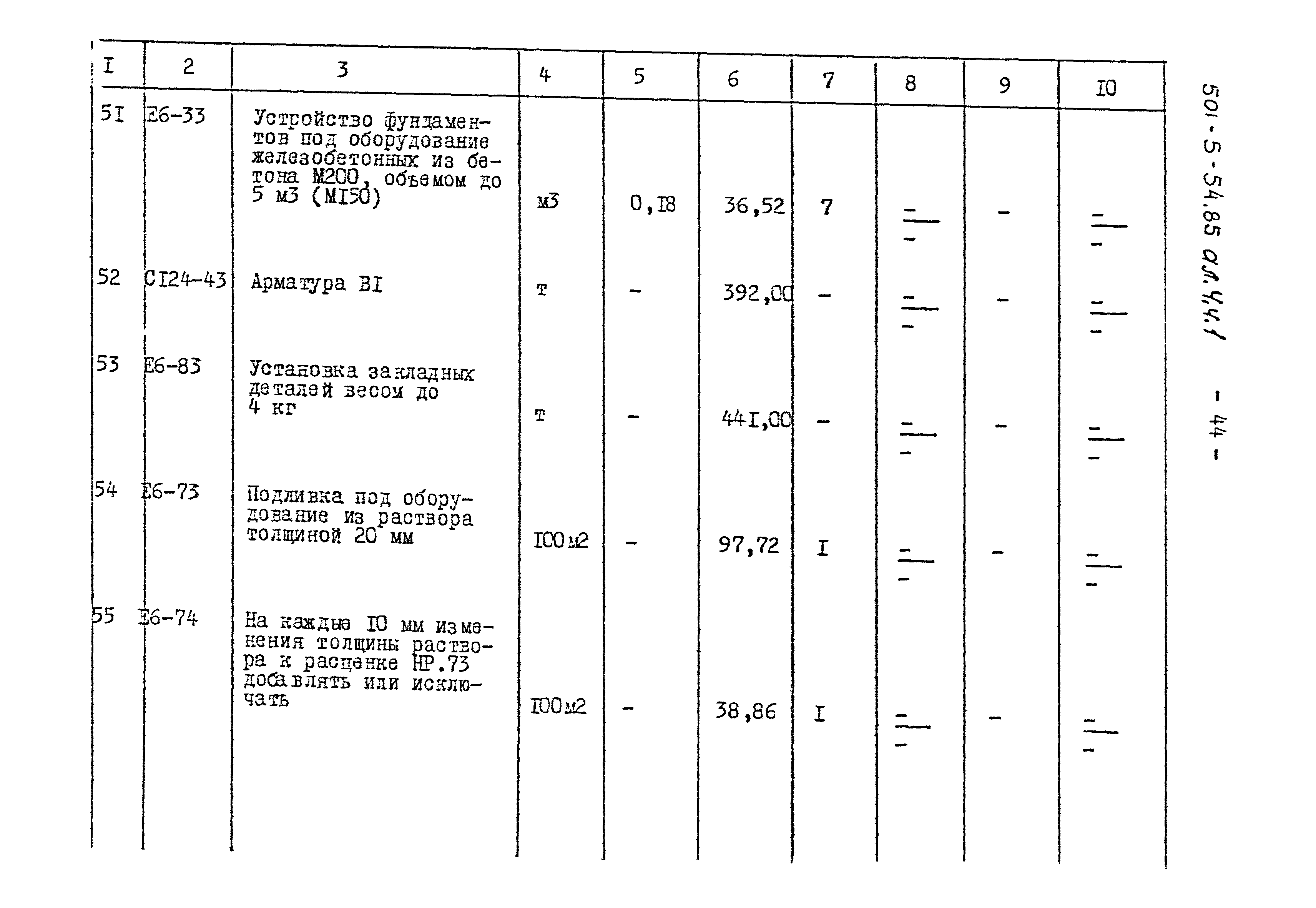 Типовой проект 501-5-54.85