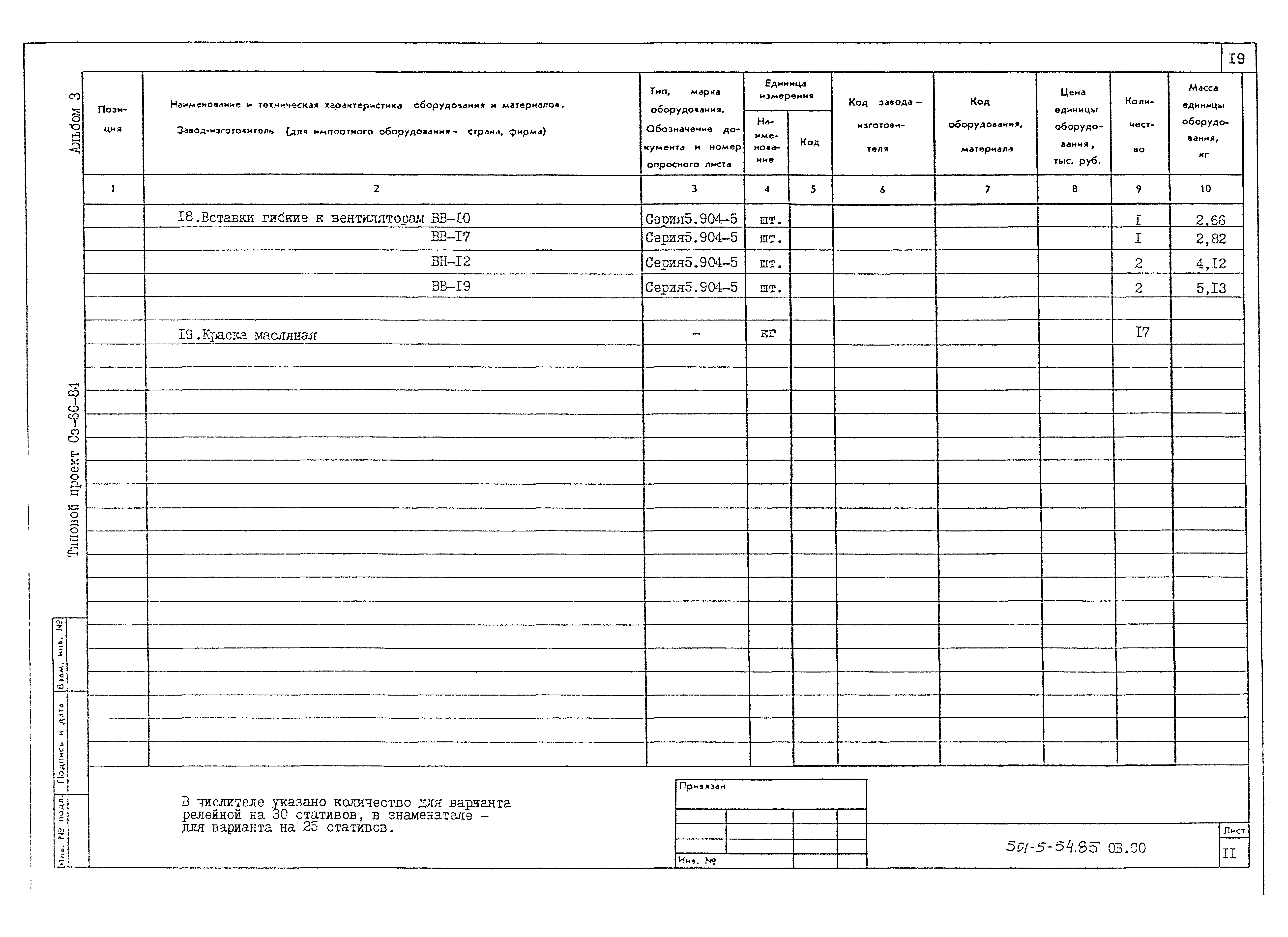 Типовой проект 501-5-54.85