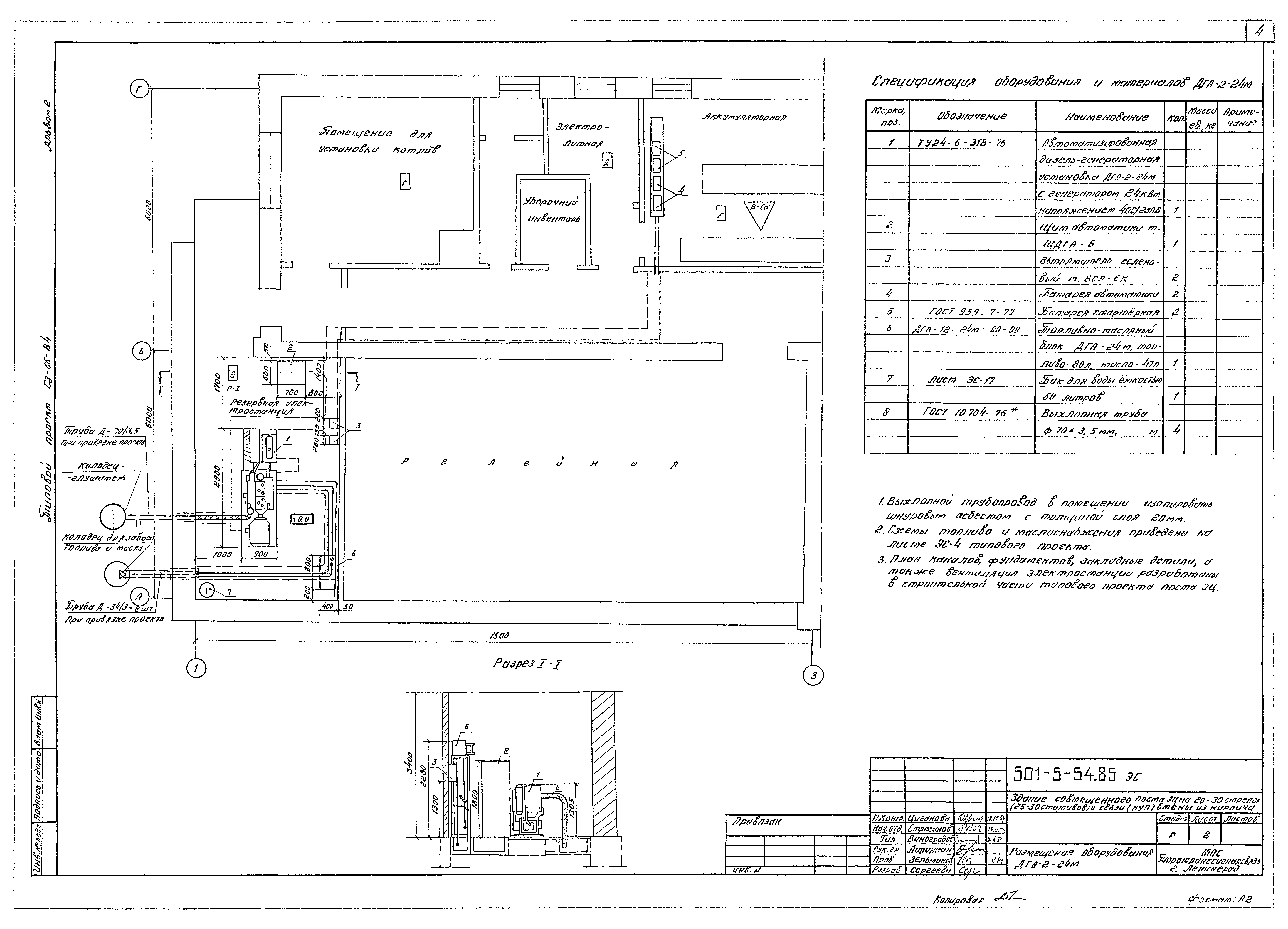 Типовой проект 501-5-54.85