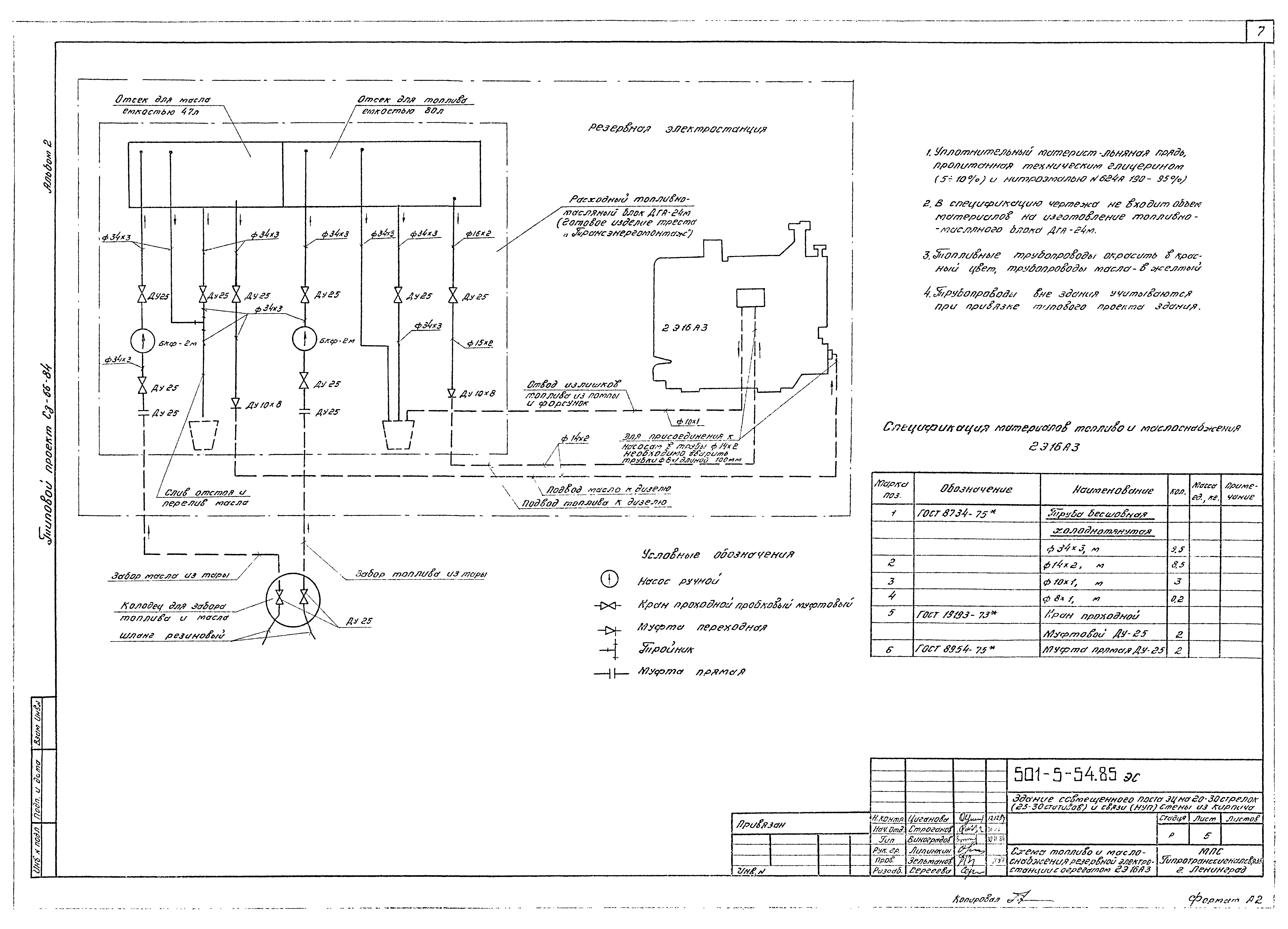 Типовой проект 501-5-54.85