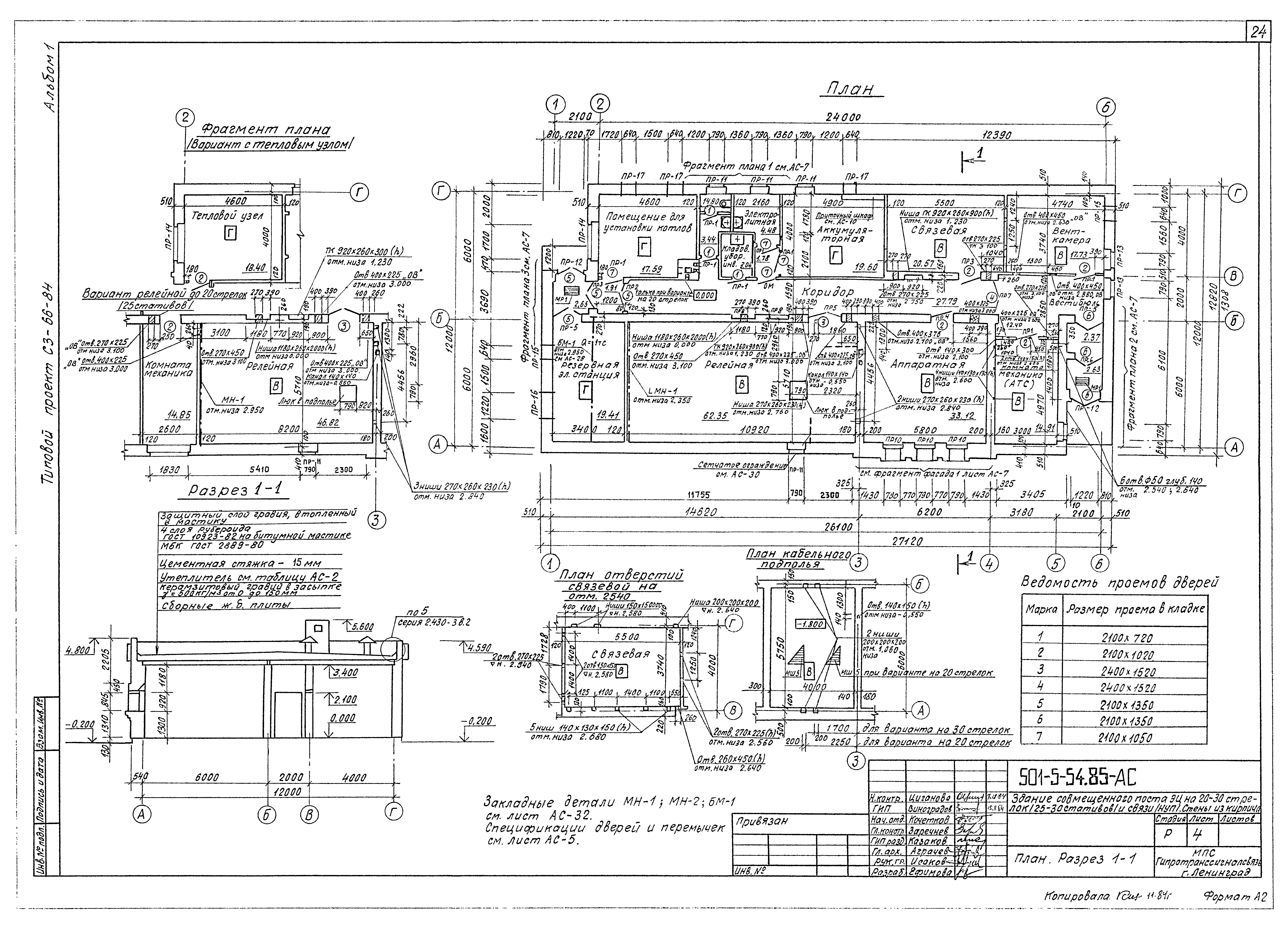 Типовой проект 501-5-54.85