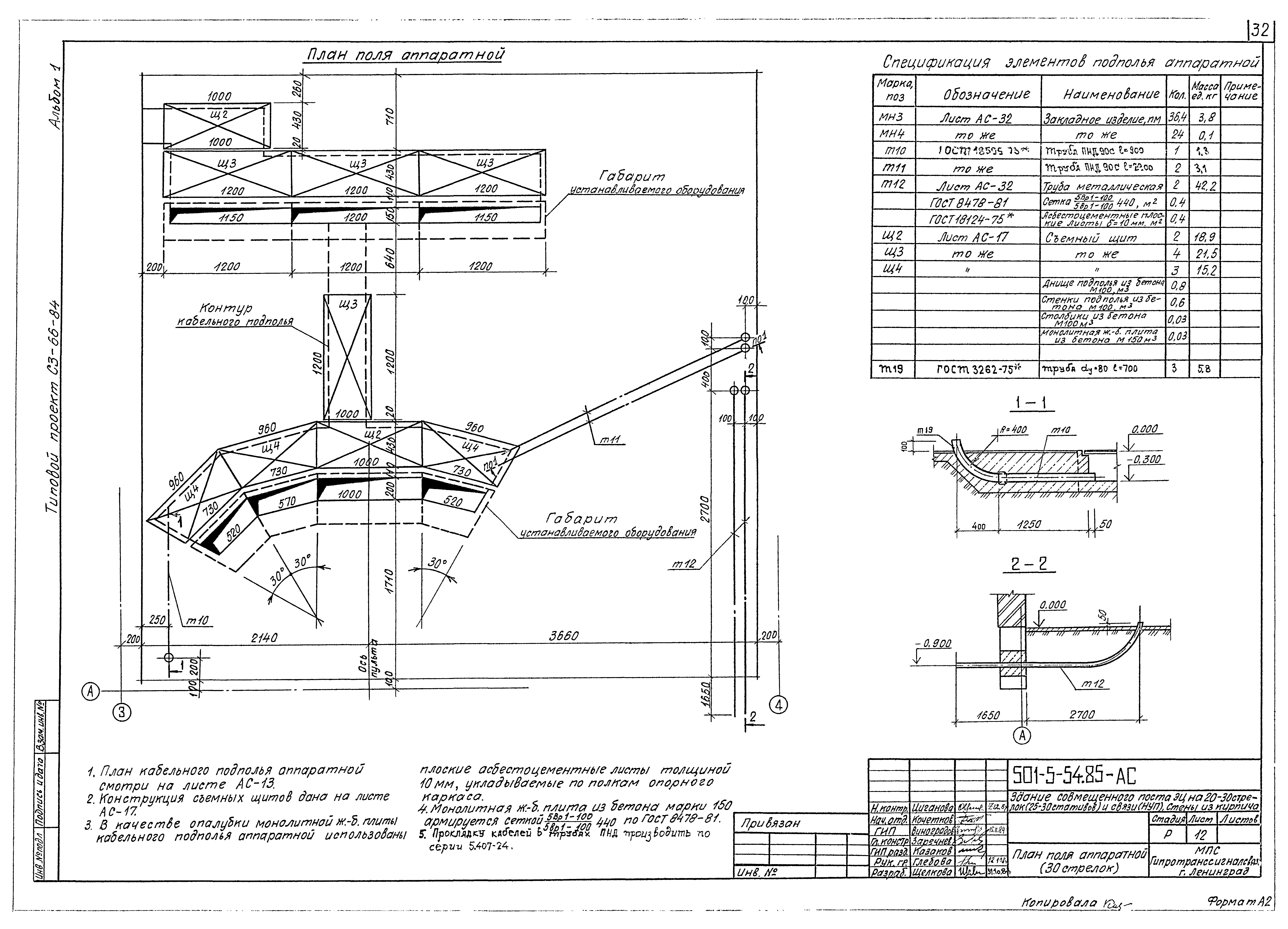 Типовой проект 501-5-54.85