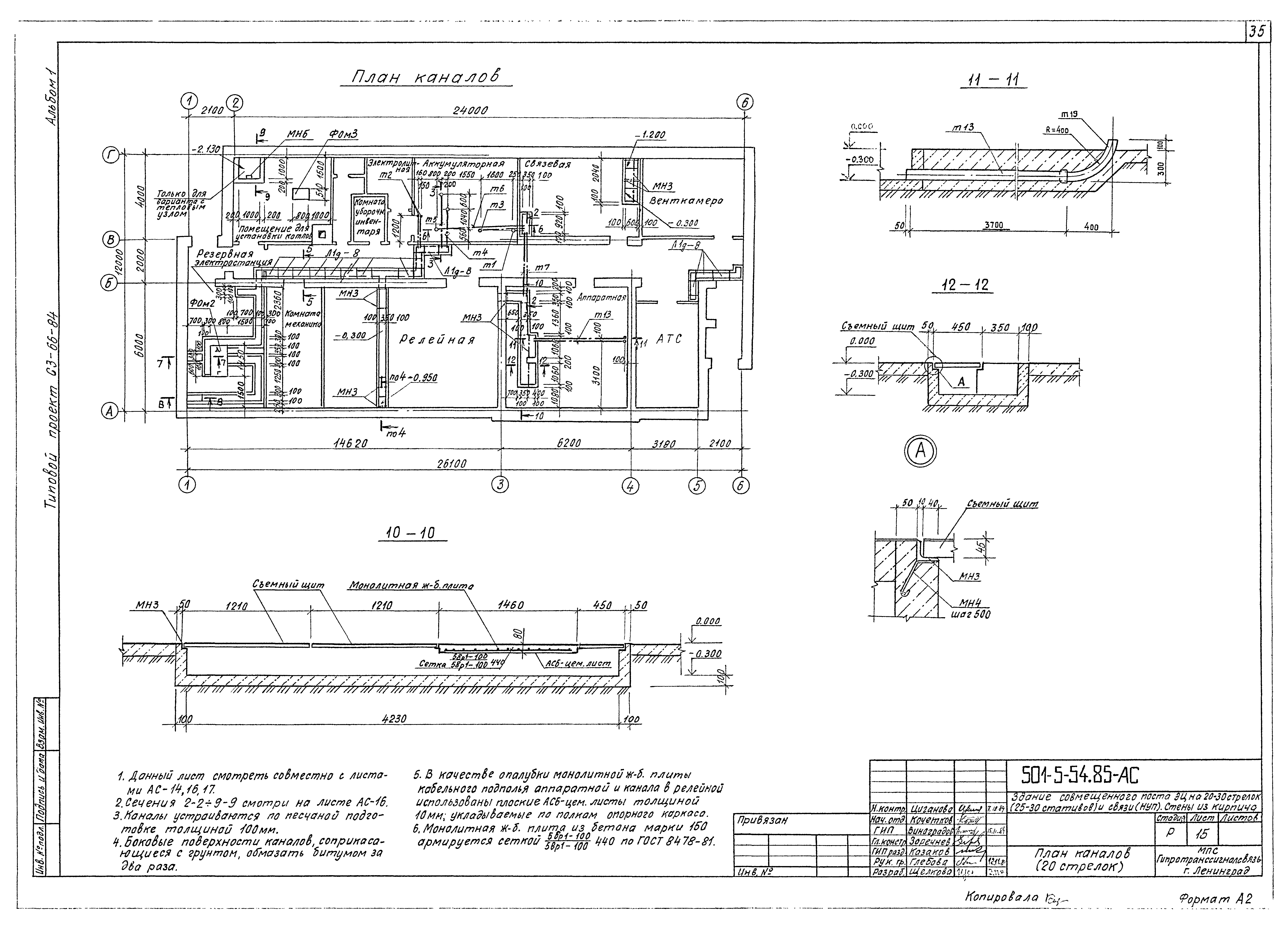 Типовой проект 501-5-54.85