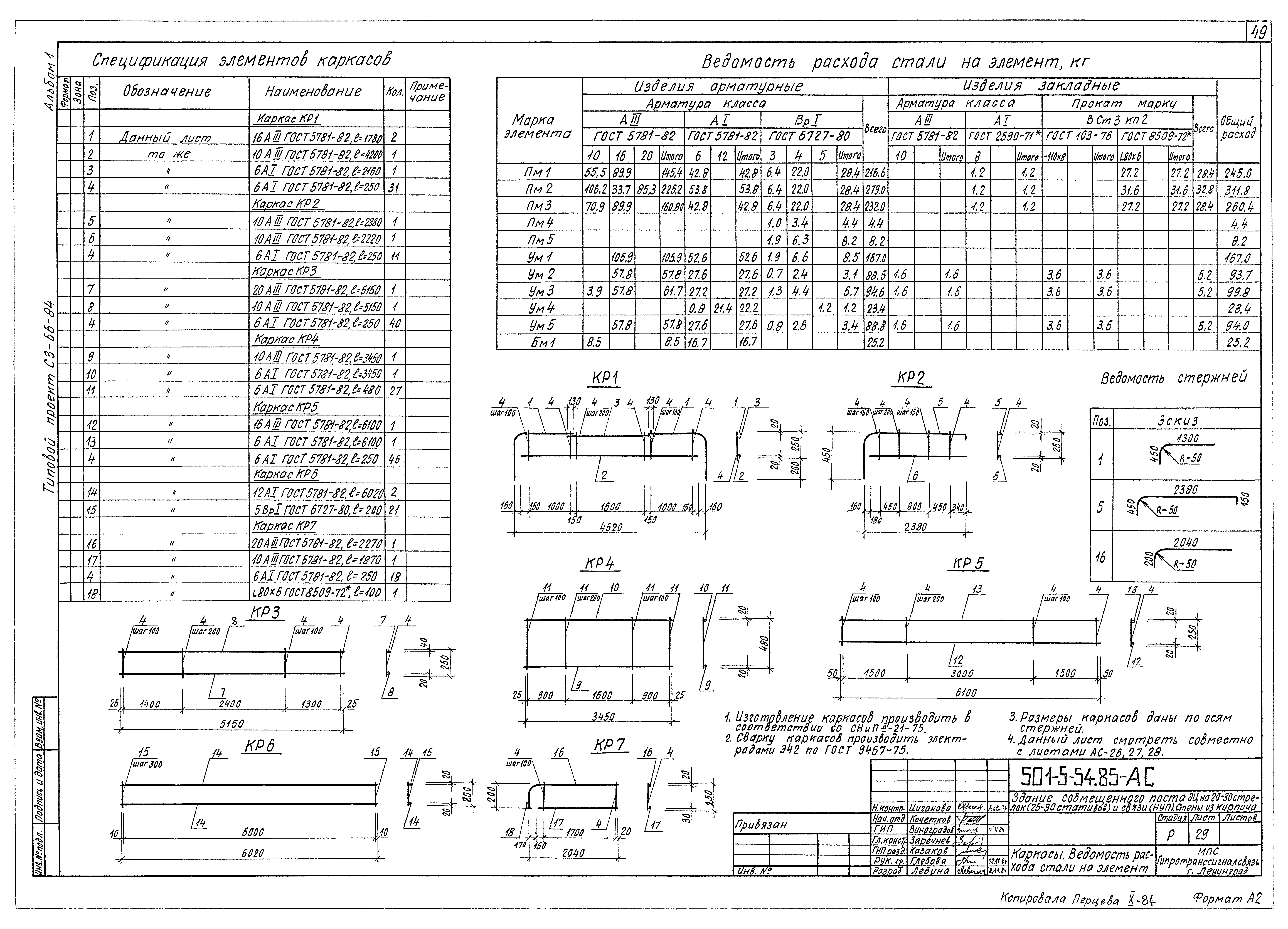 Типовой проект 501-5-54.85