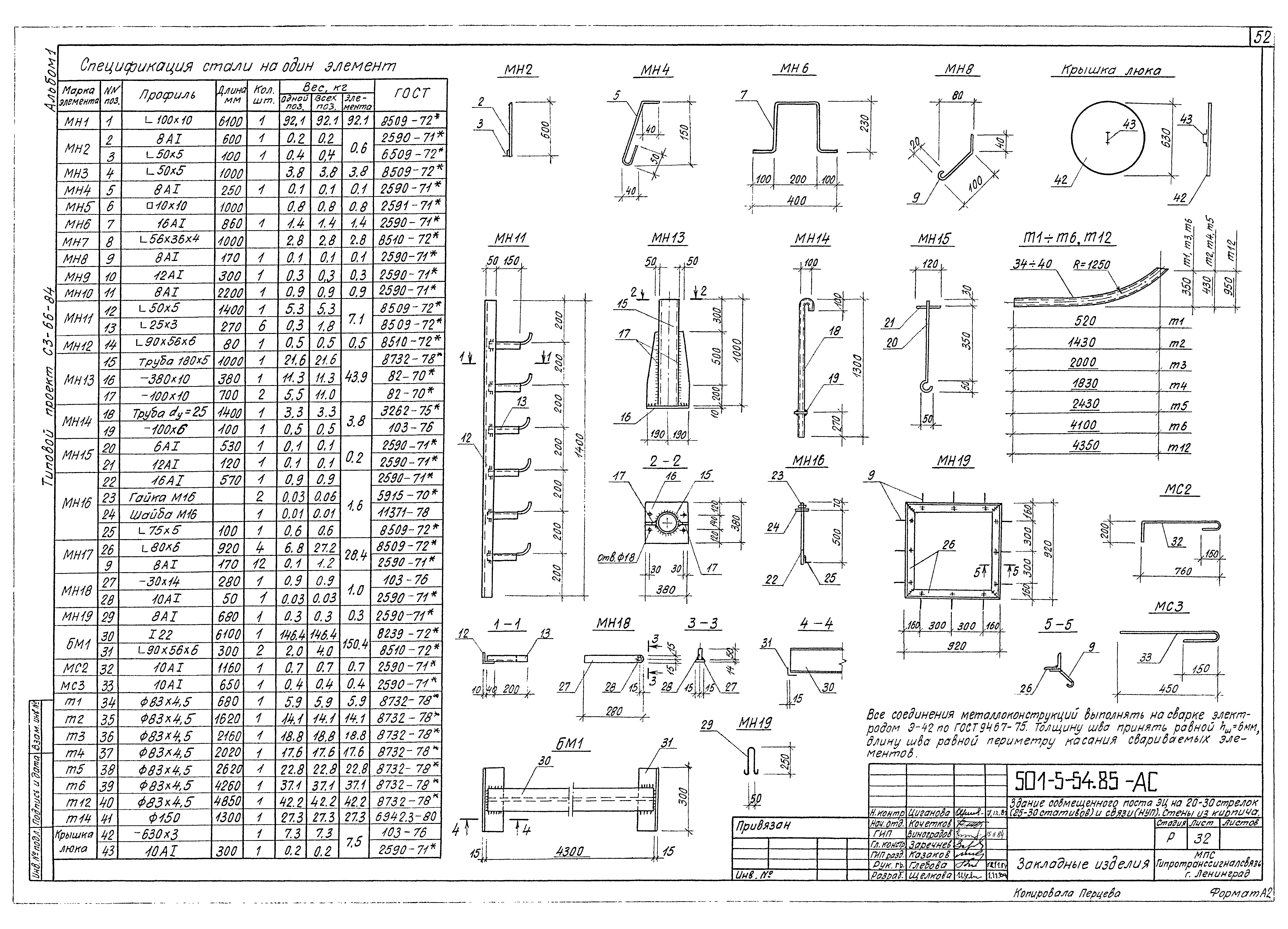 Типовой проект 501-5-54.85