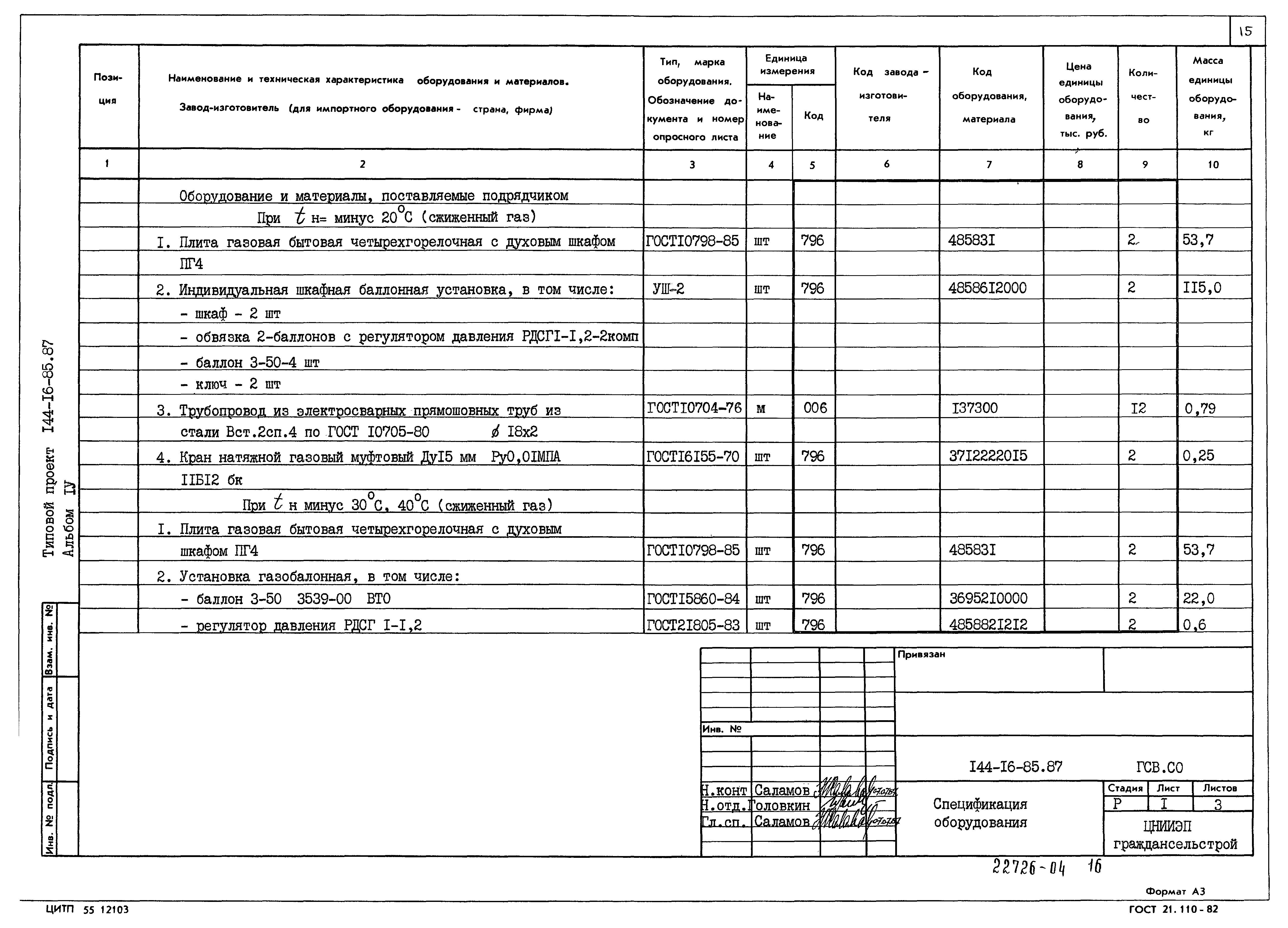 Типовой проект 144-16-85.87
