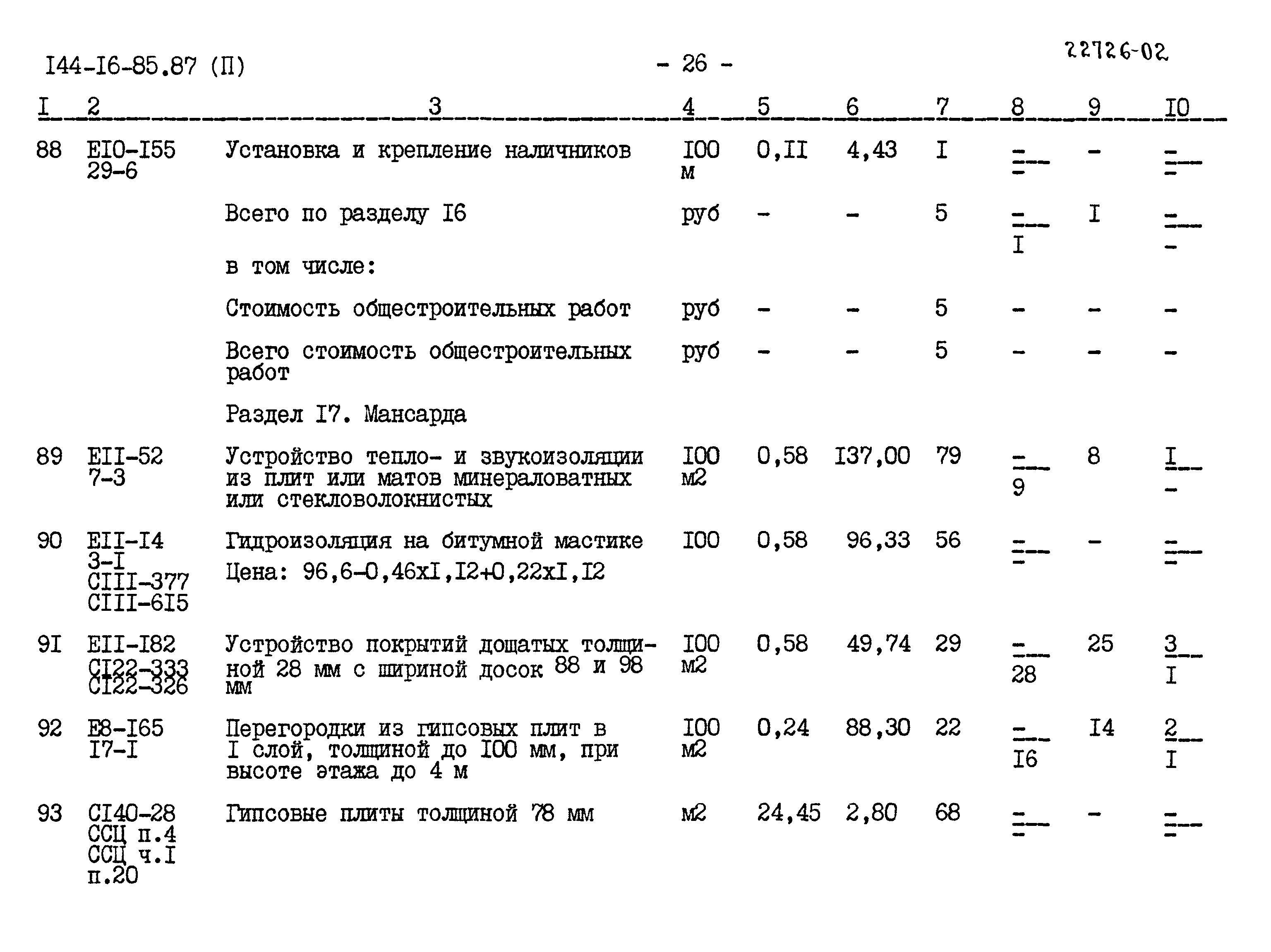 Типовой проект 144-16-85.87
