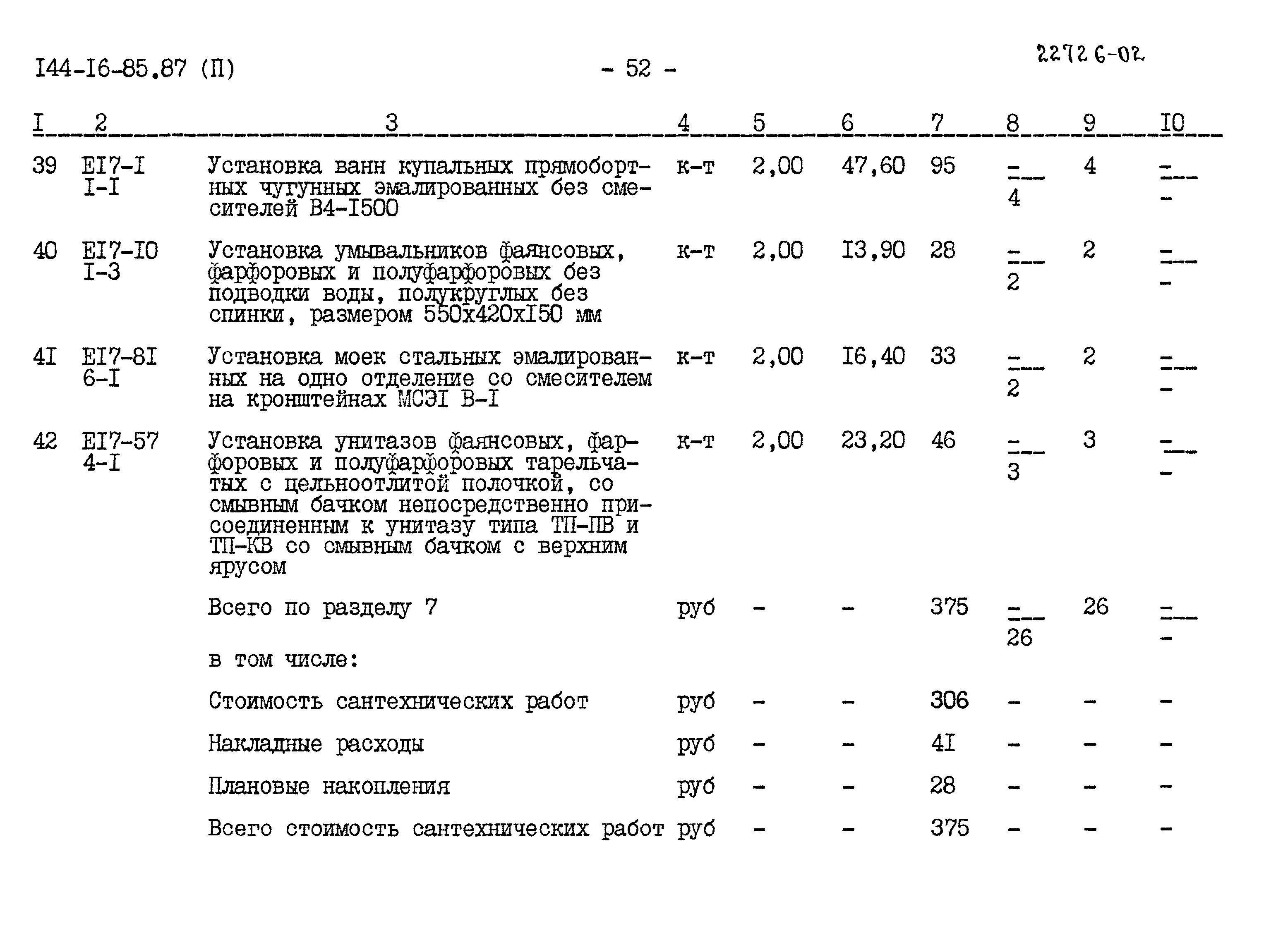 Типовой проект 144-16-85.87