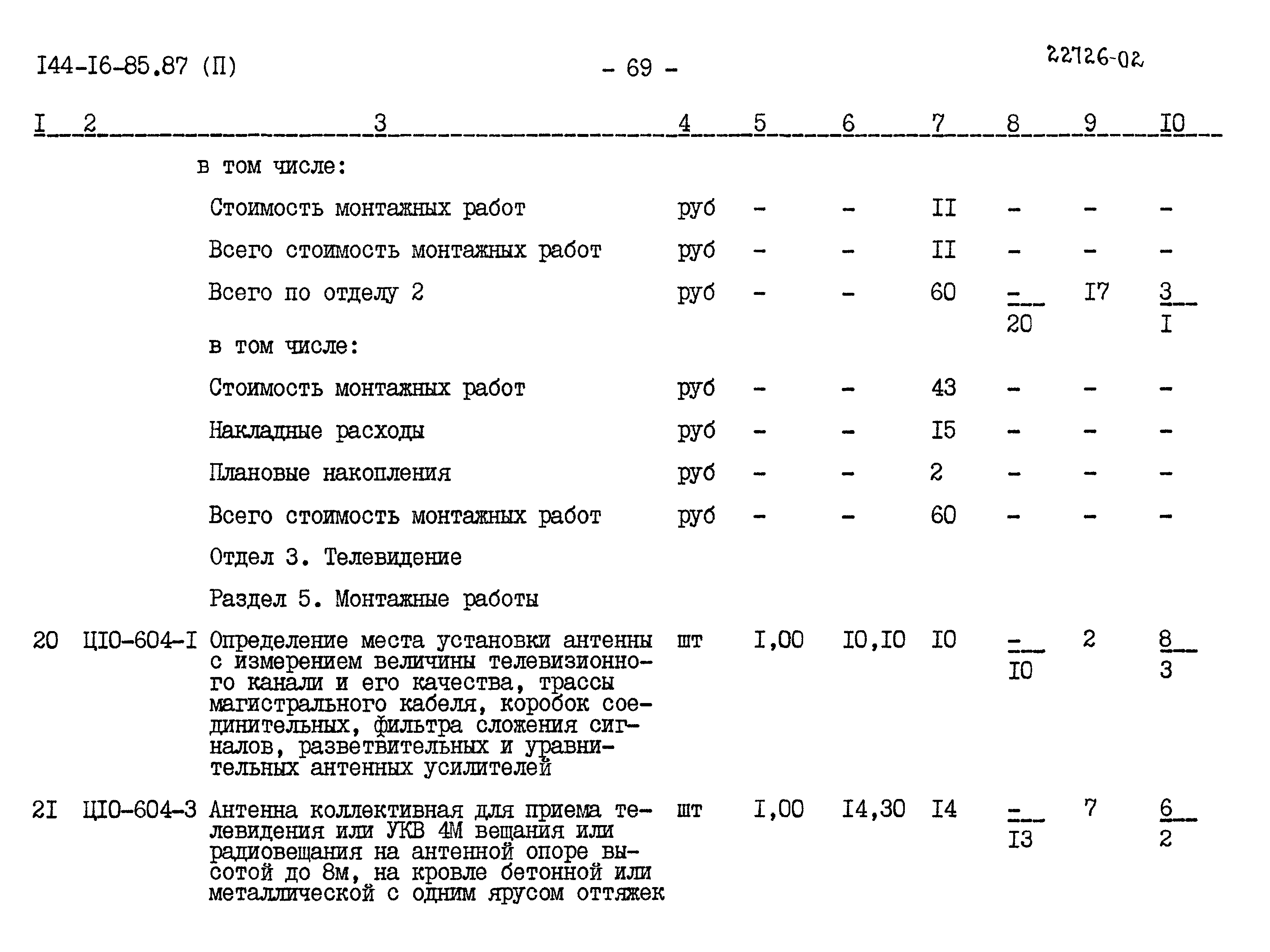 Типовой проект 144-16-85.87