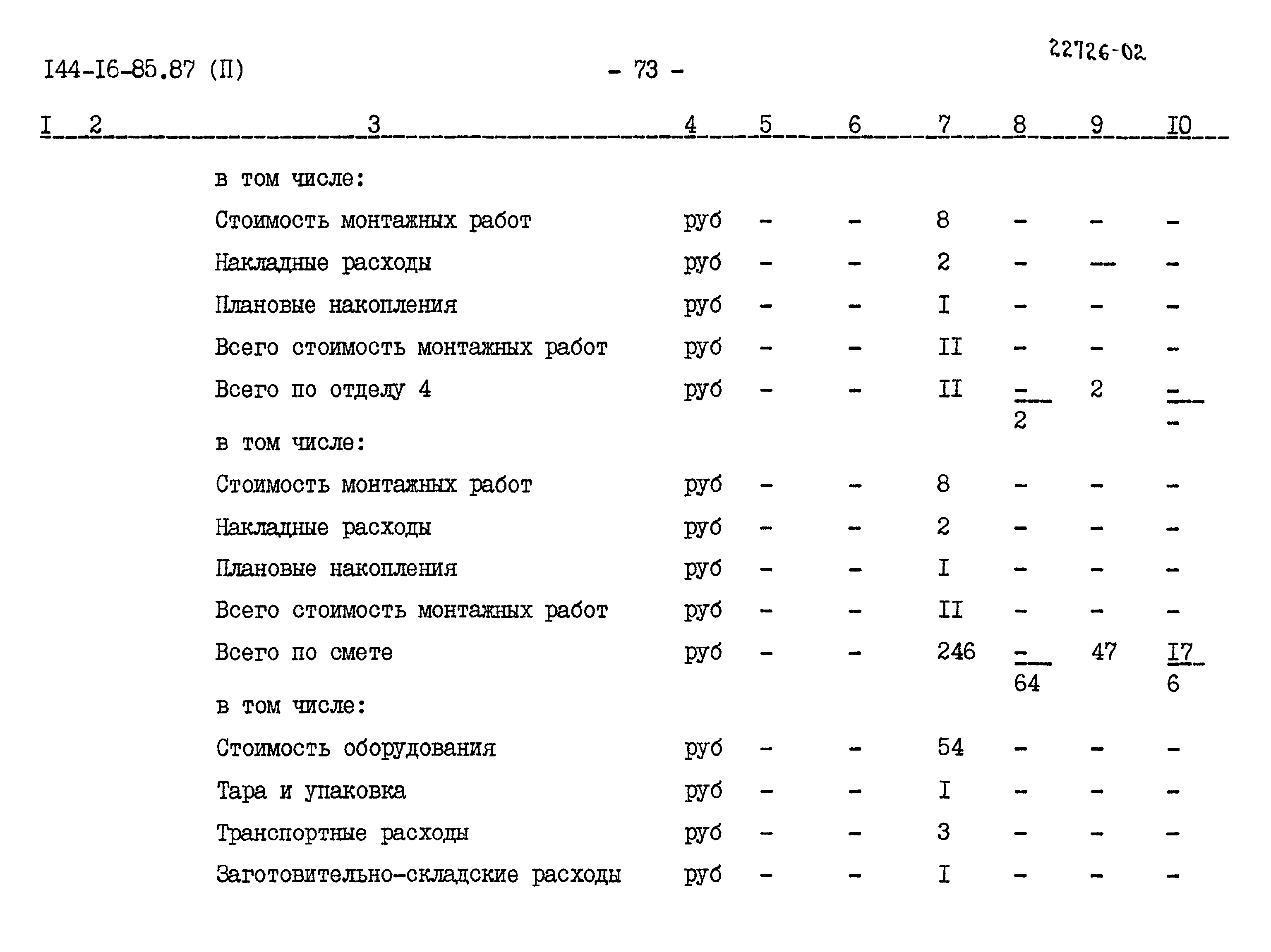 Типовой проект 144-16-85.87