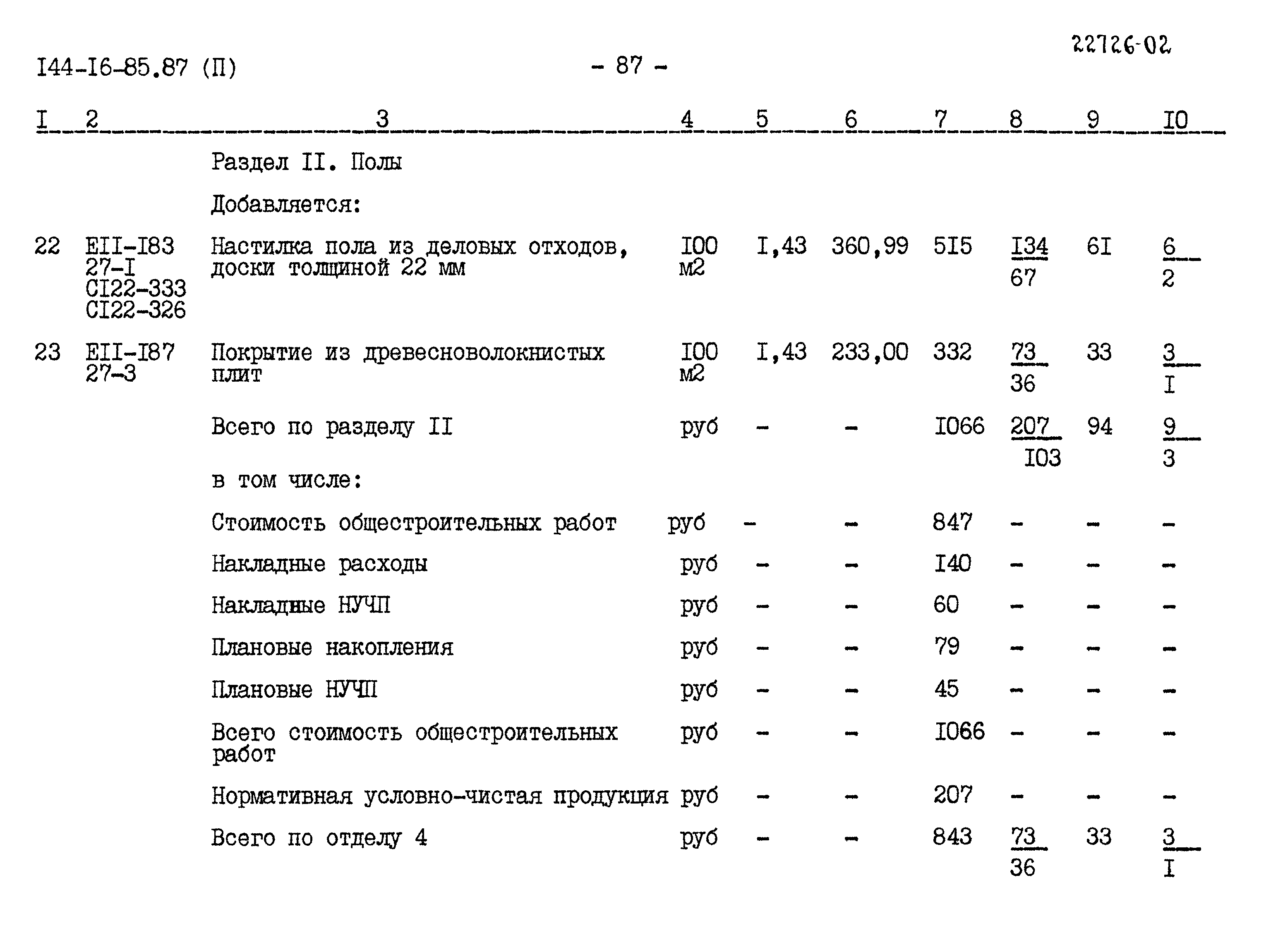 Типовой проект 144-16-85.87