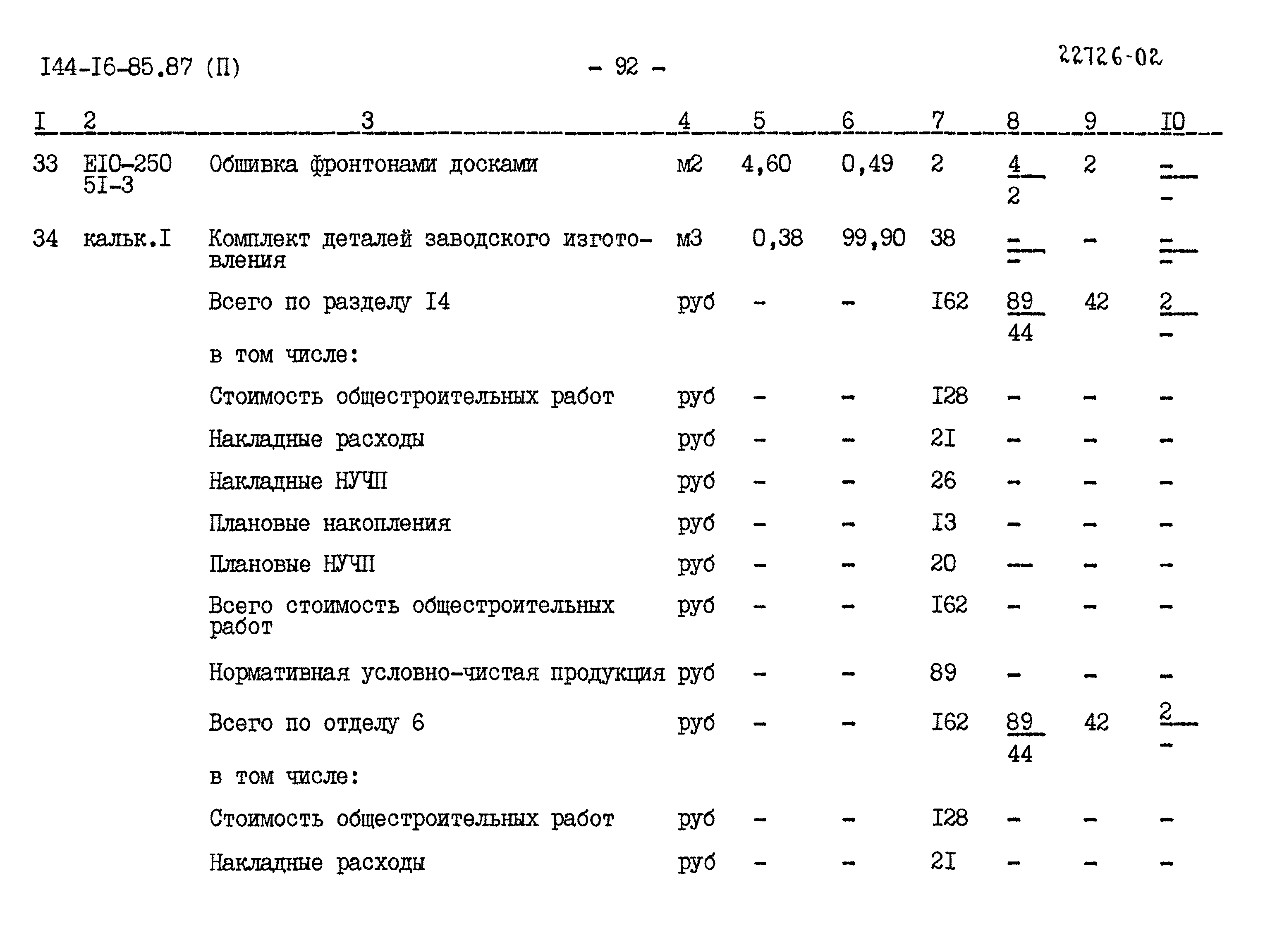 Типовой проект 144-16-85.87