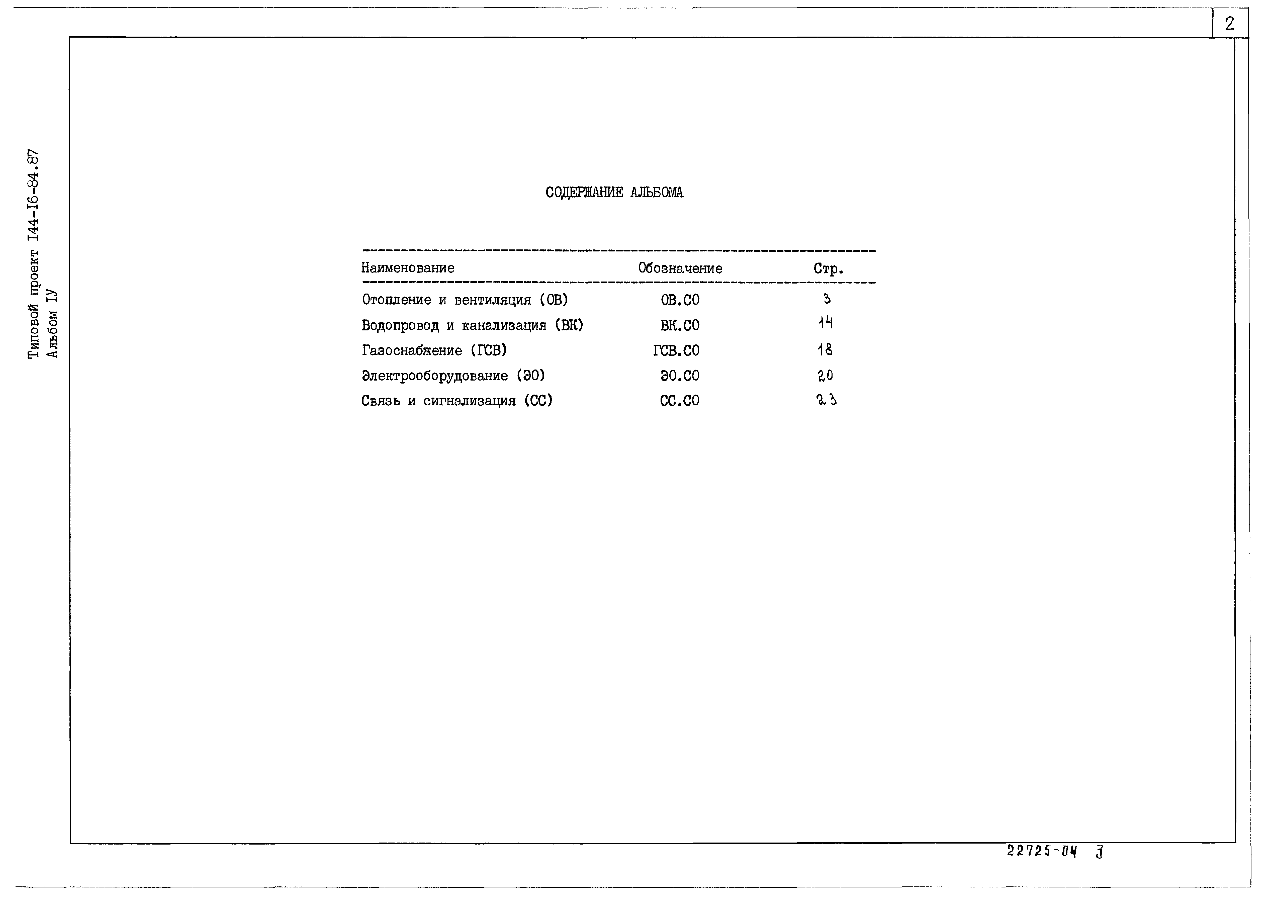 Типовой проект 144-16-84.87
