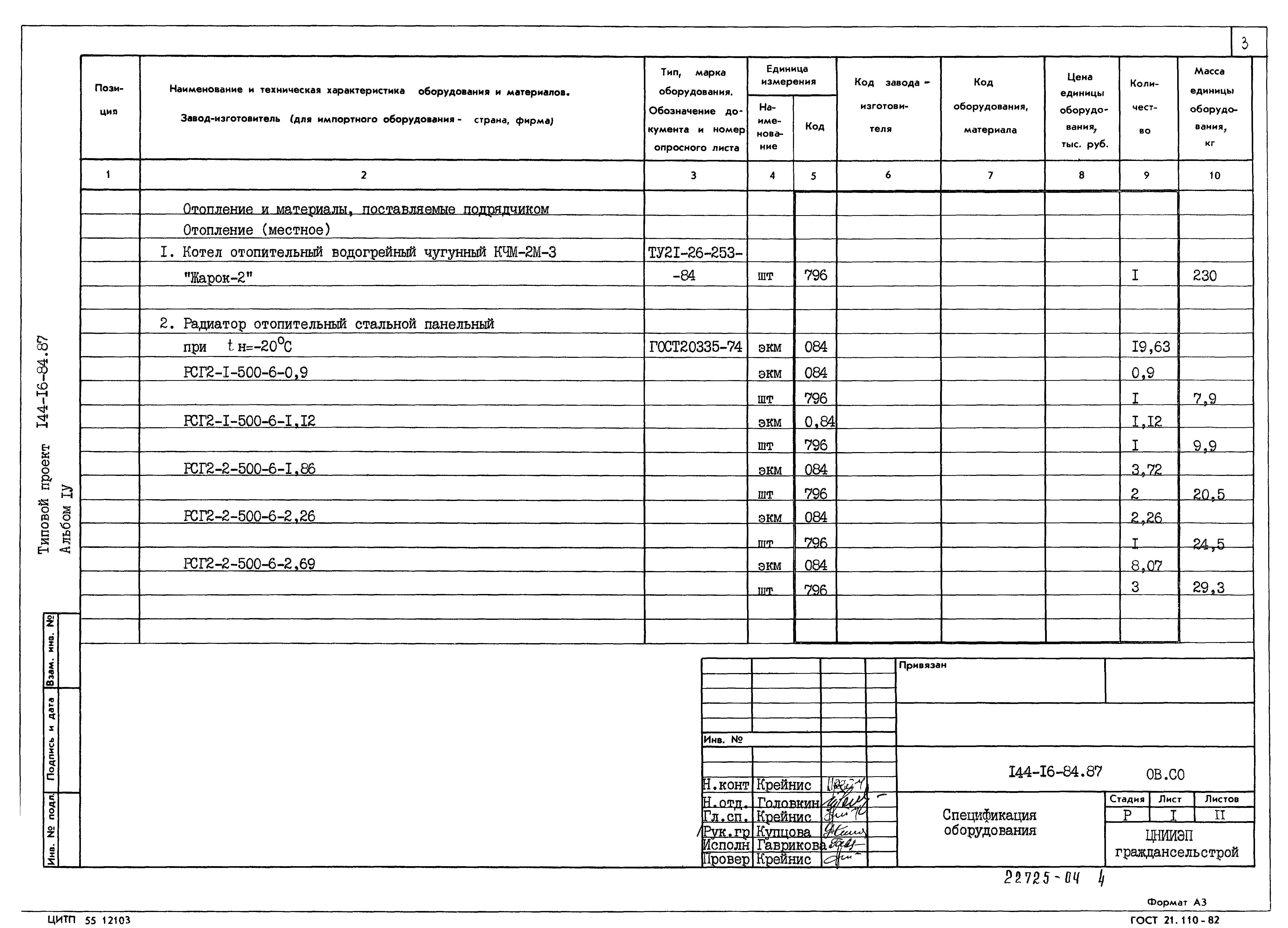Типовой проект 144-16-84.87