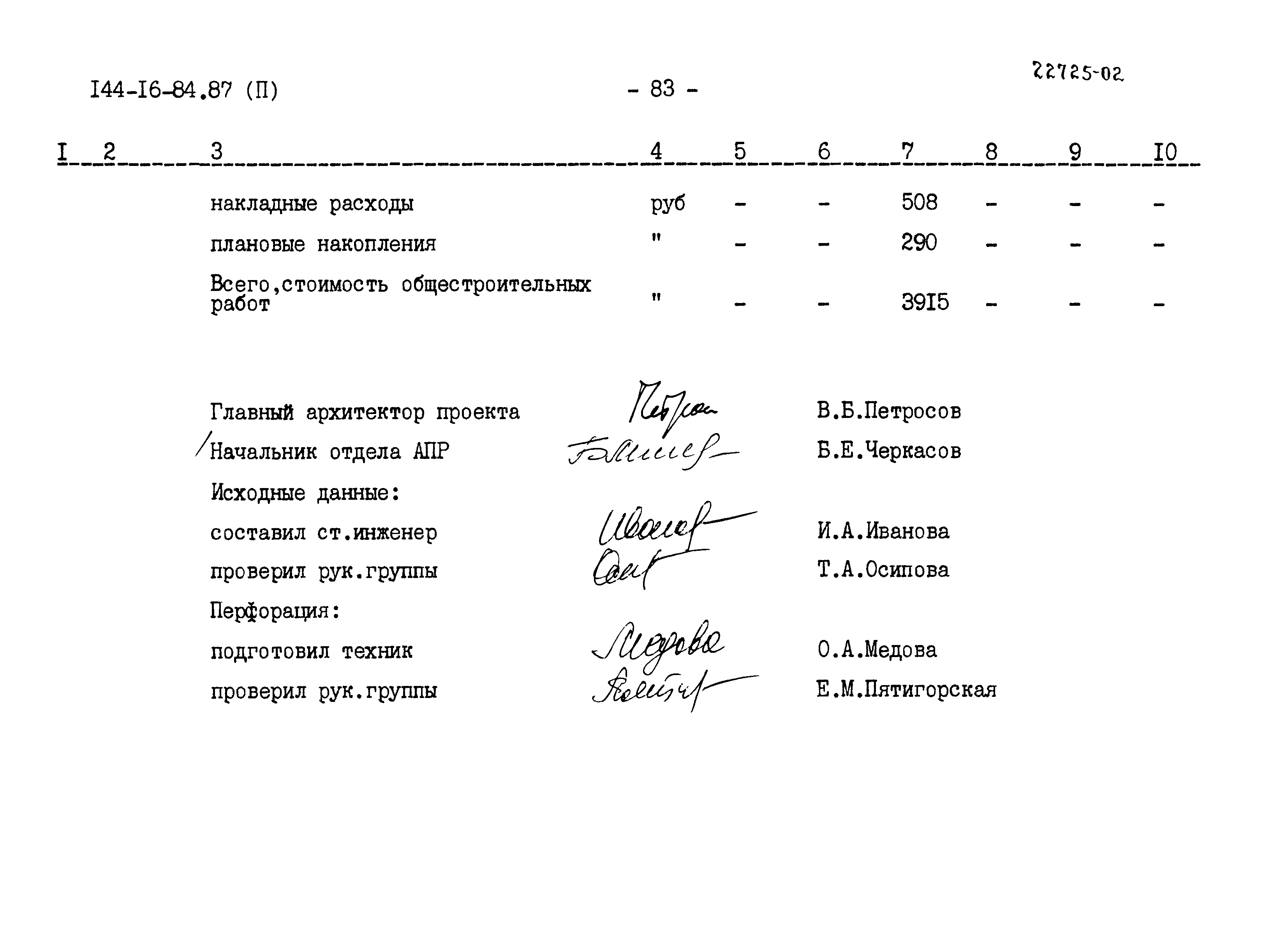 Типовой проект 144-16-84.87