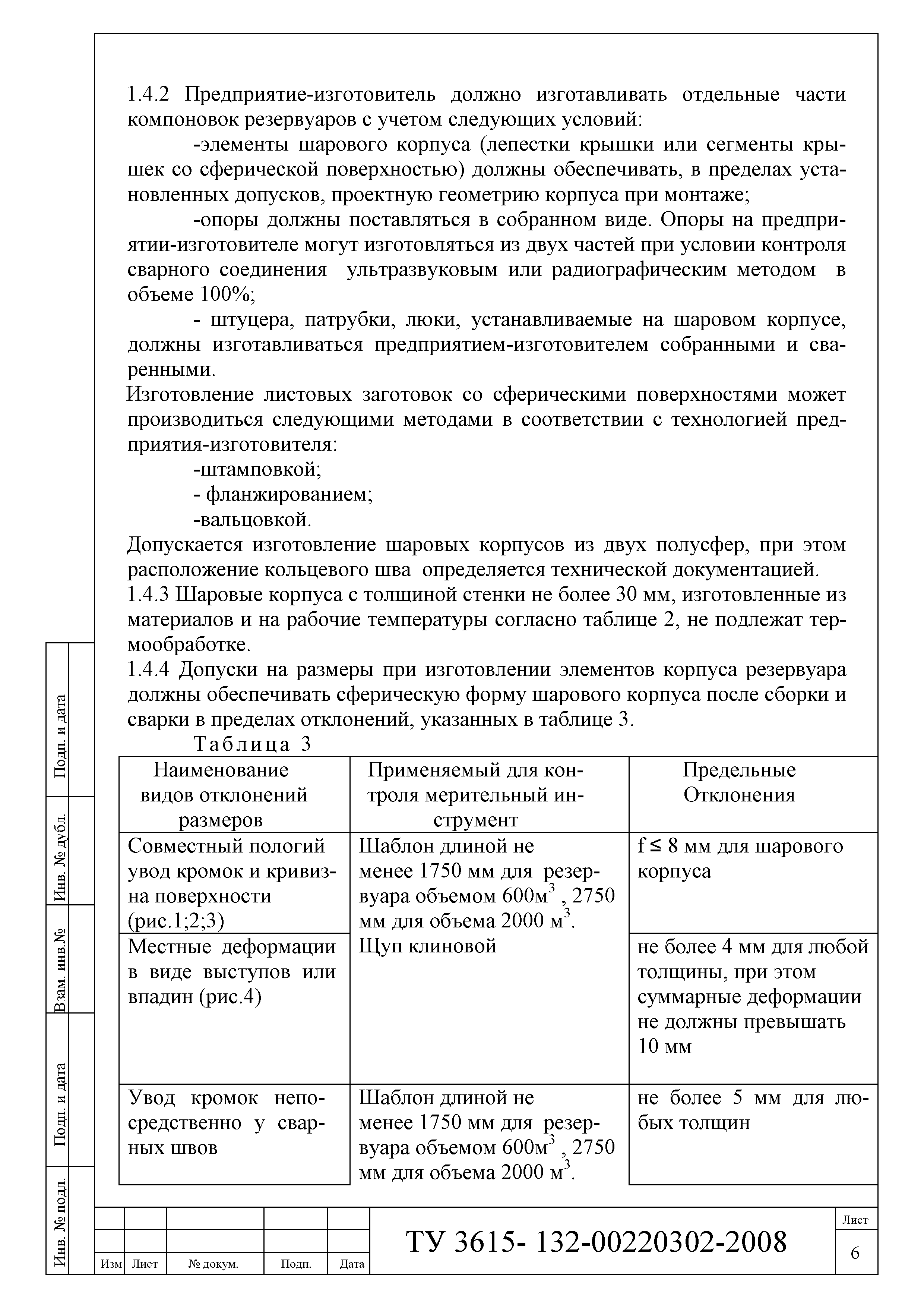 ТУ 3615-132-00220302-2008