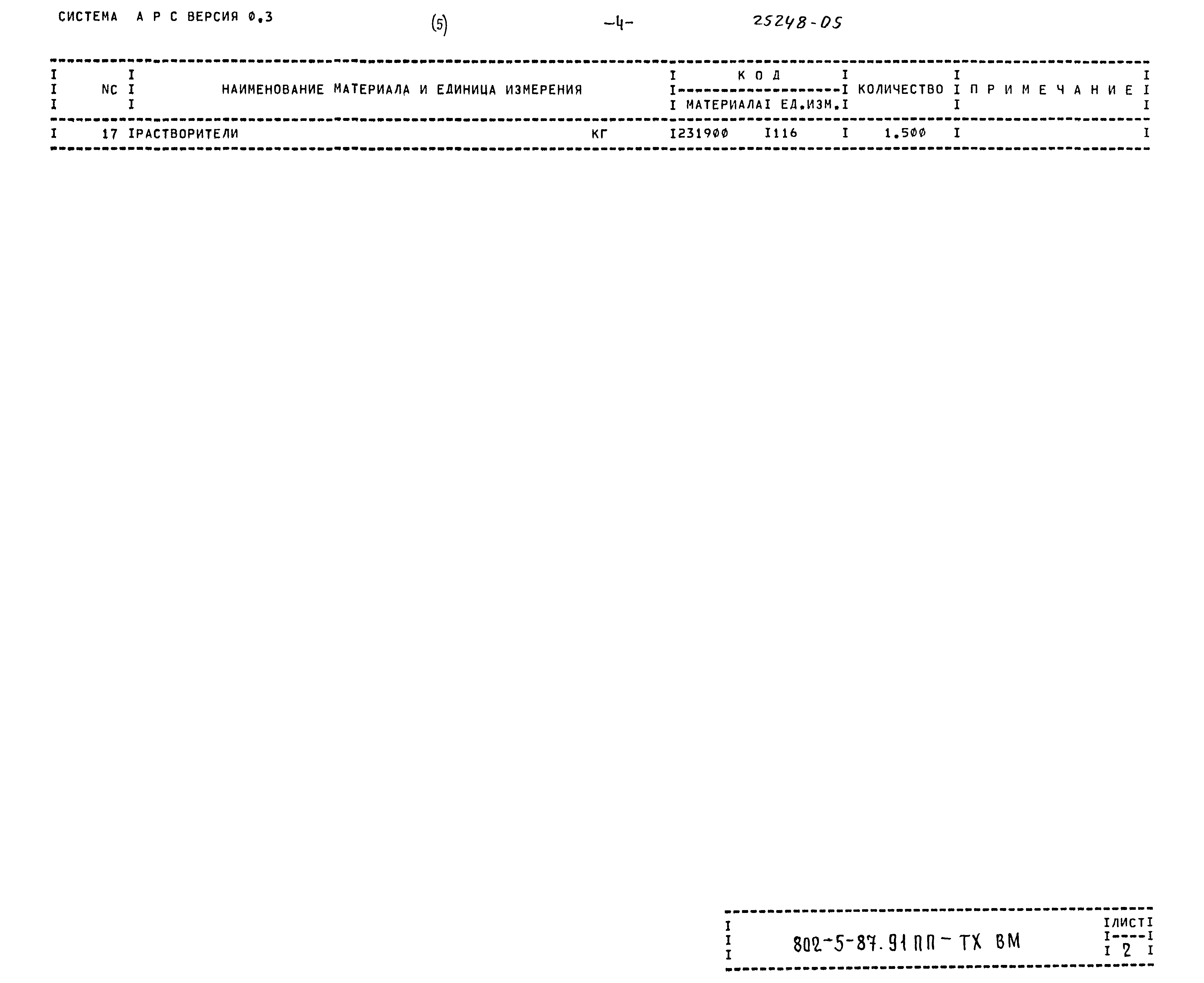 Типовой проект 802-5-87.91 ПП