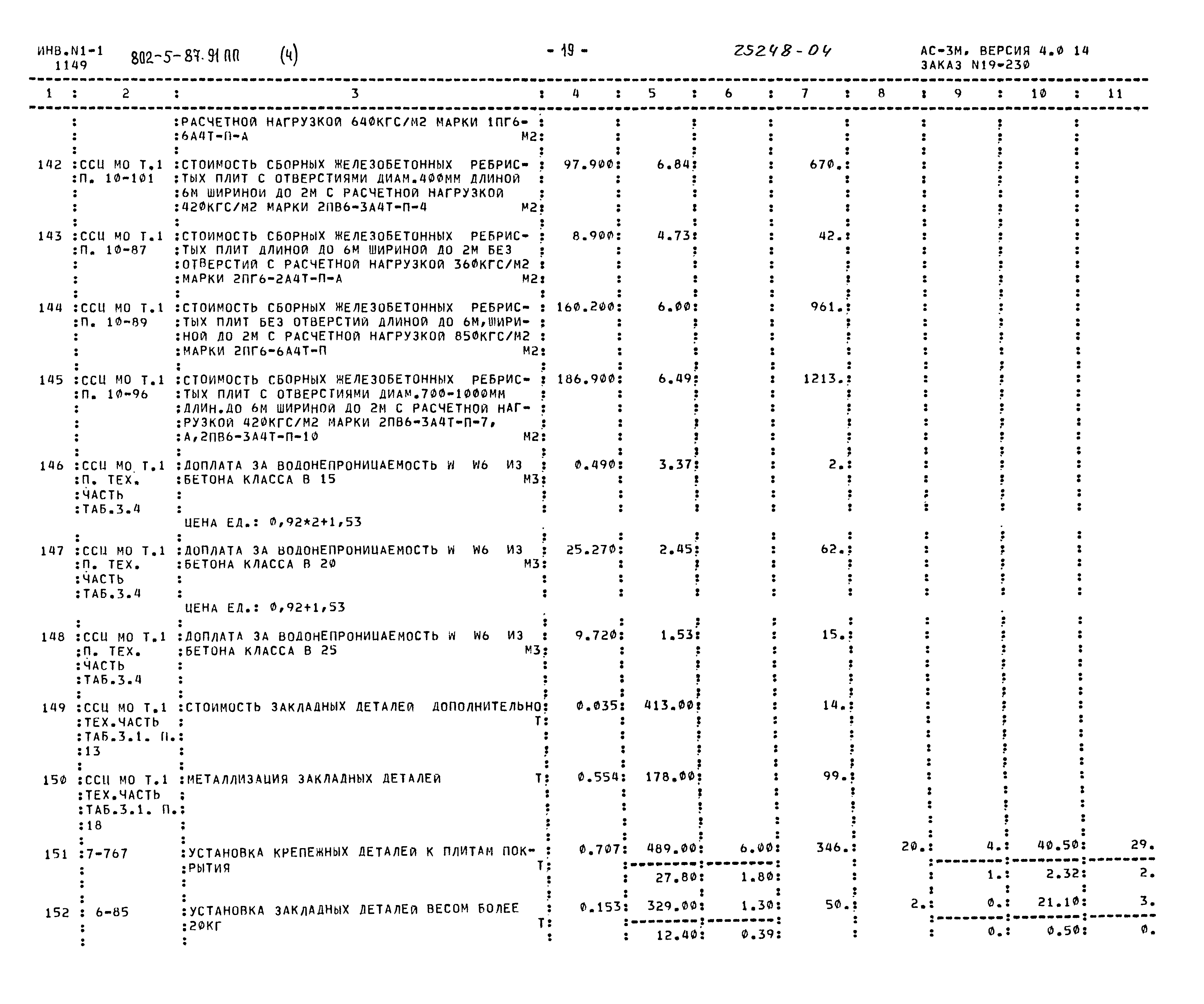 Типовой проект 802-5-87.91 ПП