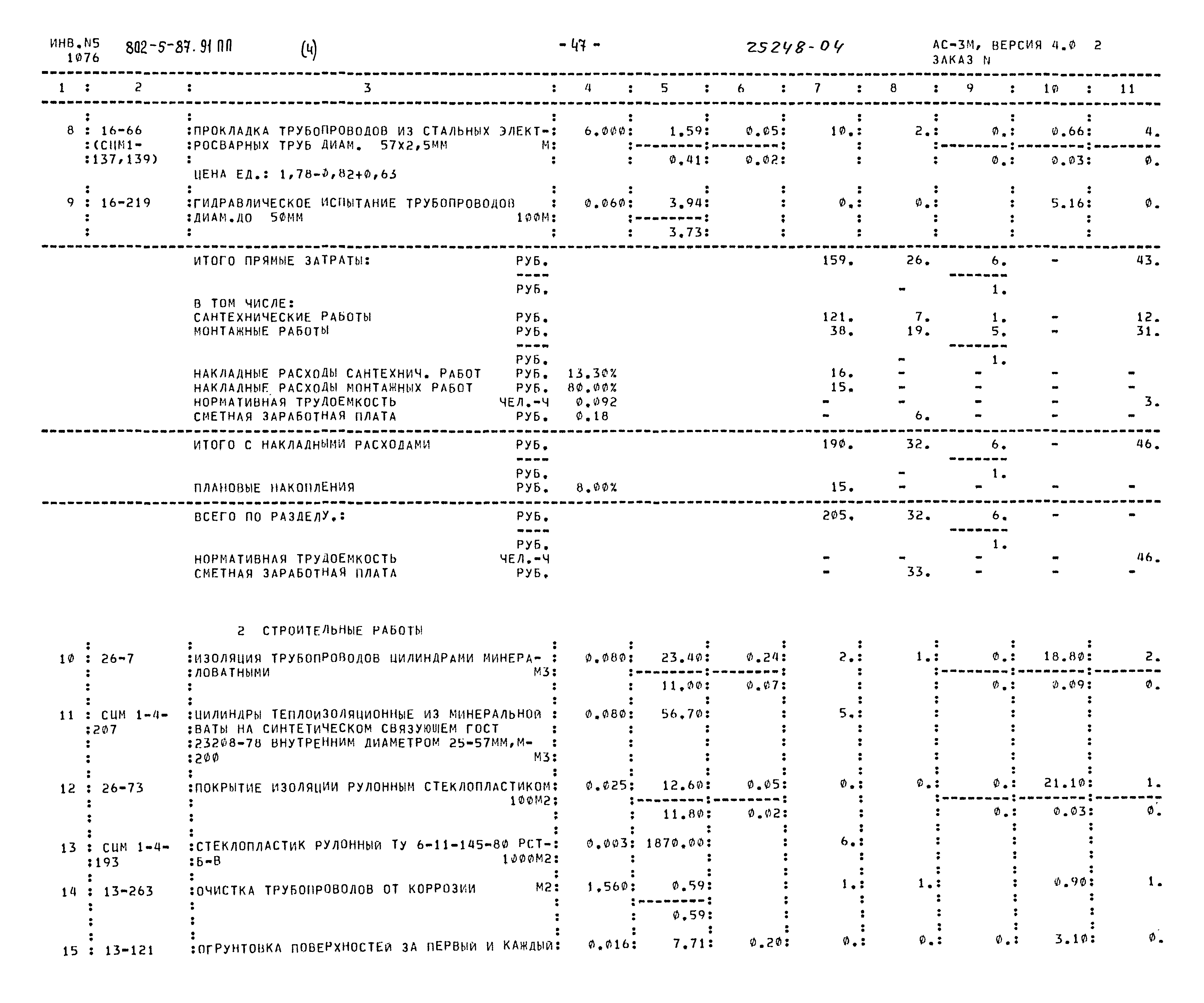 Типовой проект 802-5-87.91 ПП