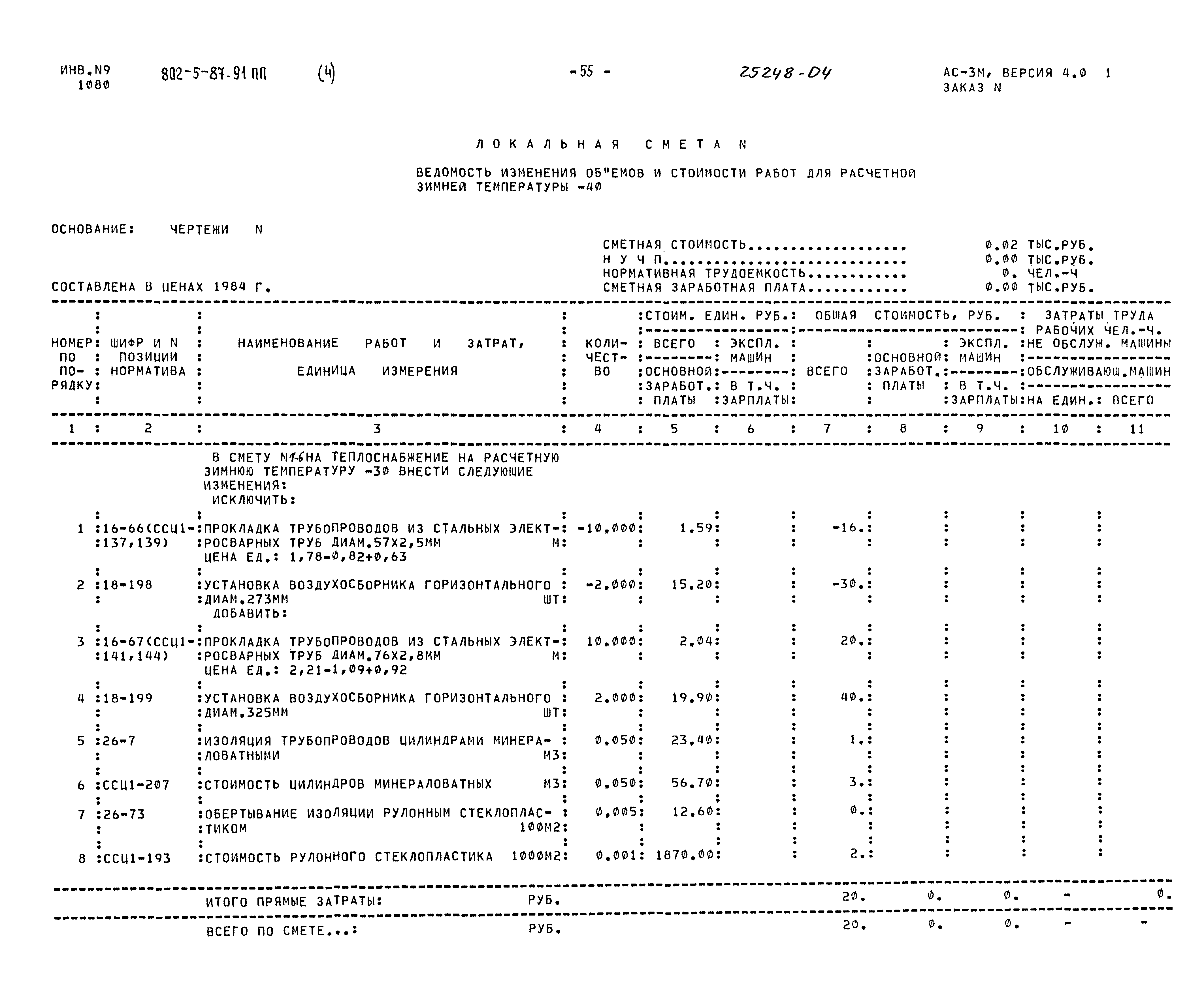 Типовой проект 802-5-87.91 ПП