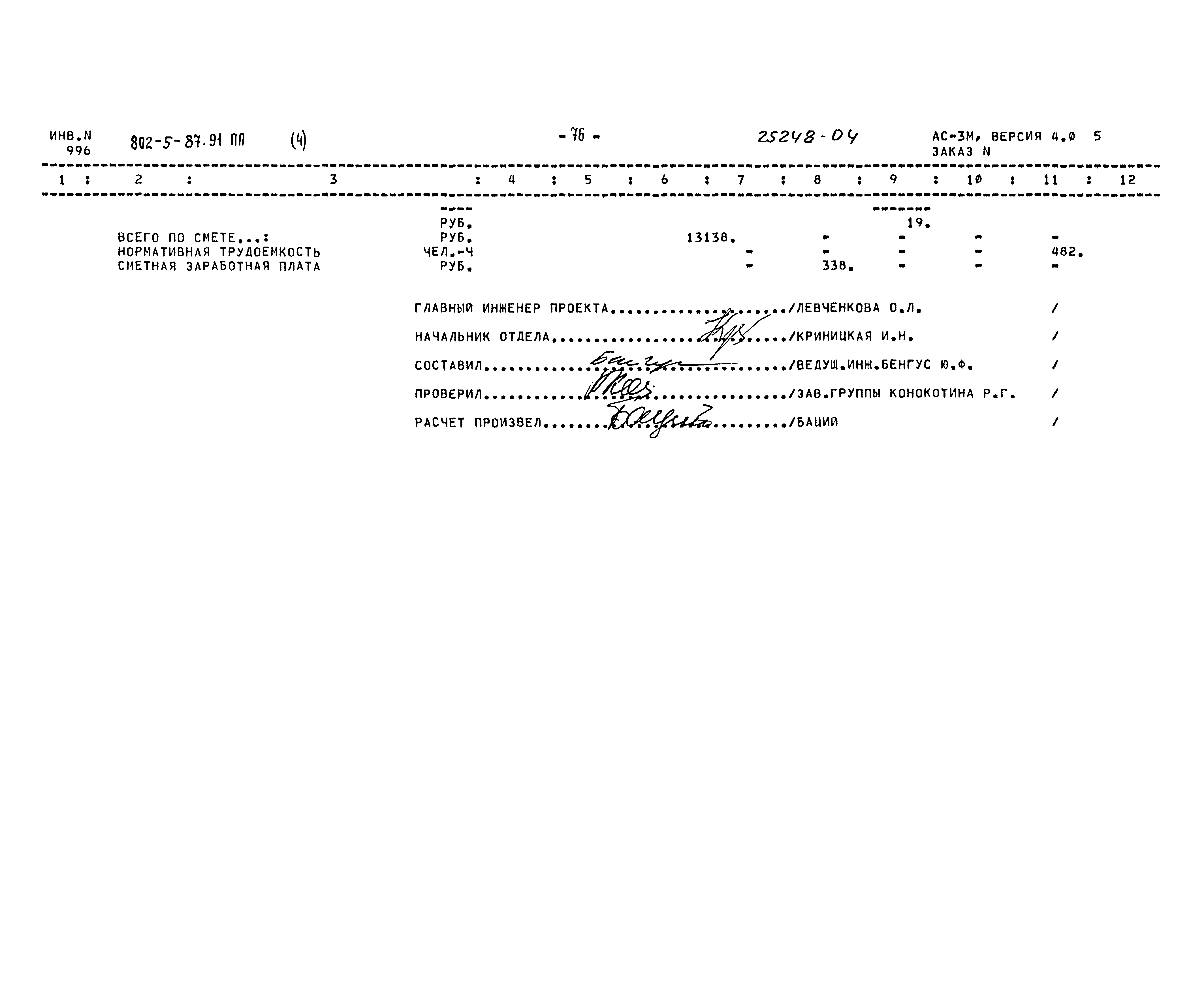 Типовой проект 802-5-87.91 ПП