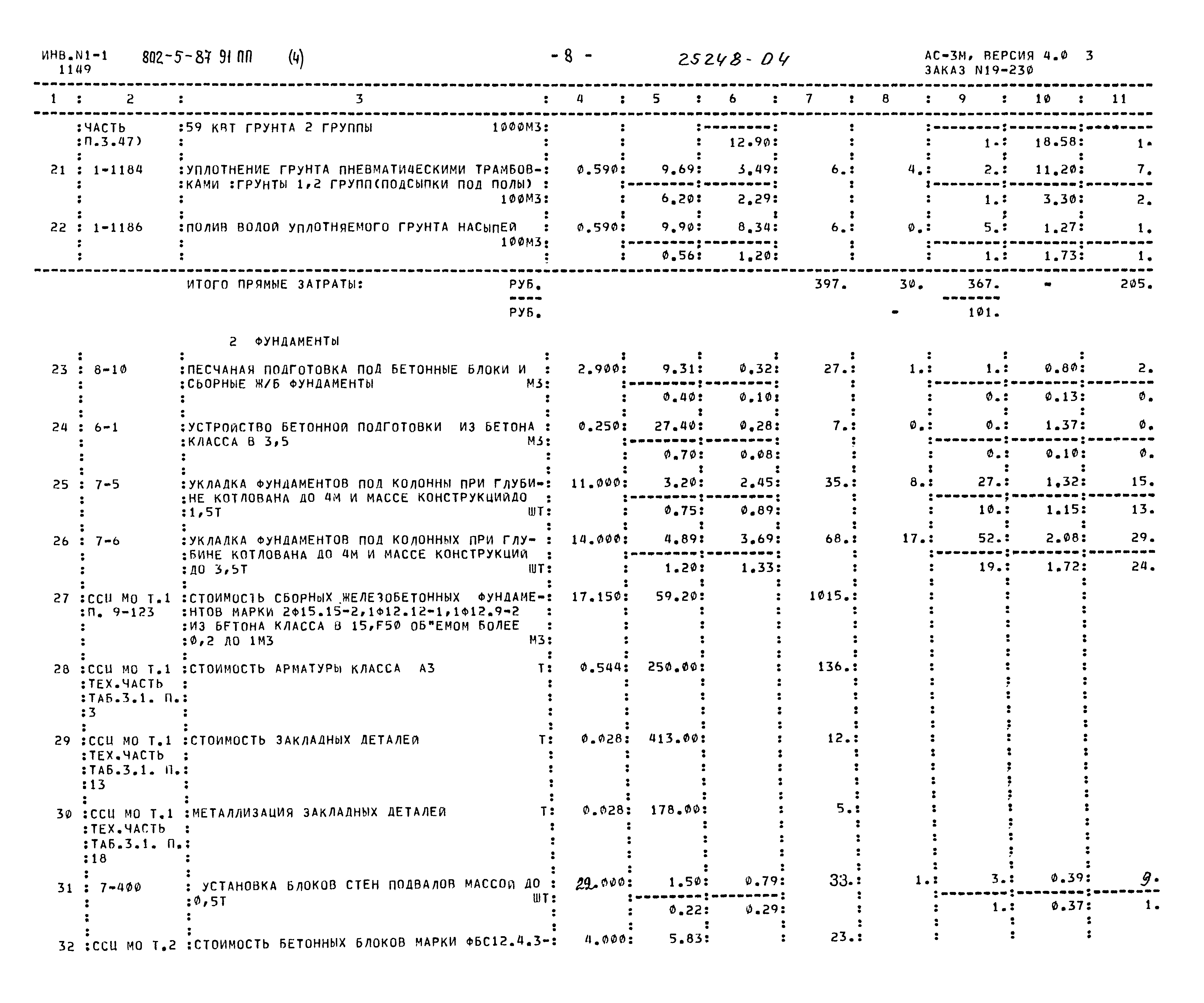 Типовой проект 802-5-87.91 ПП