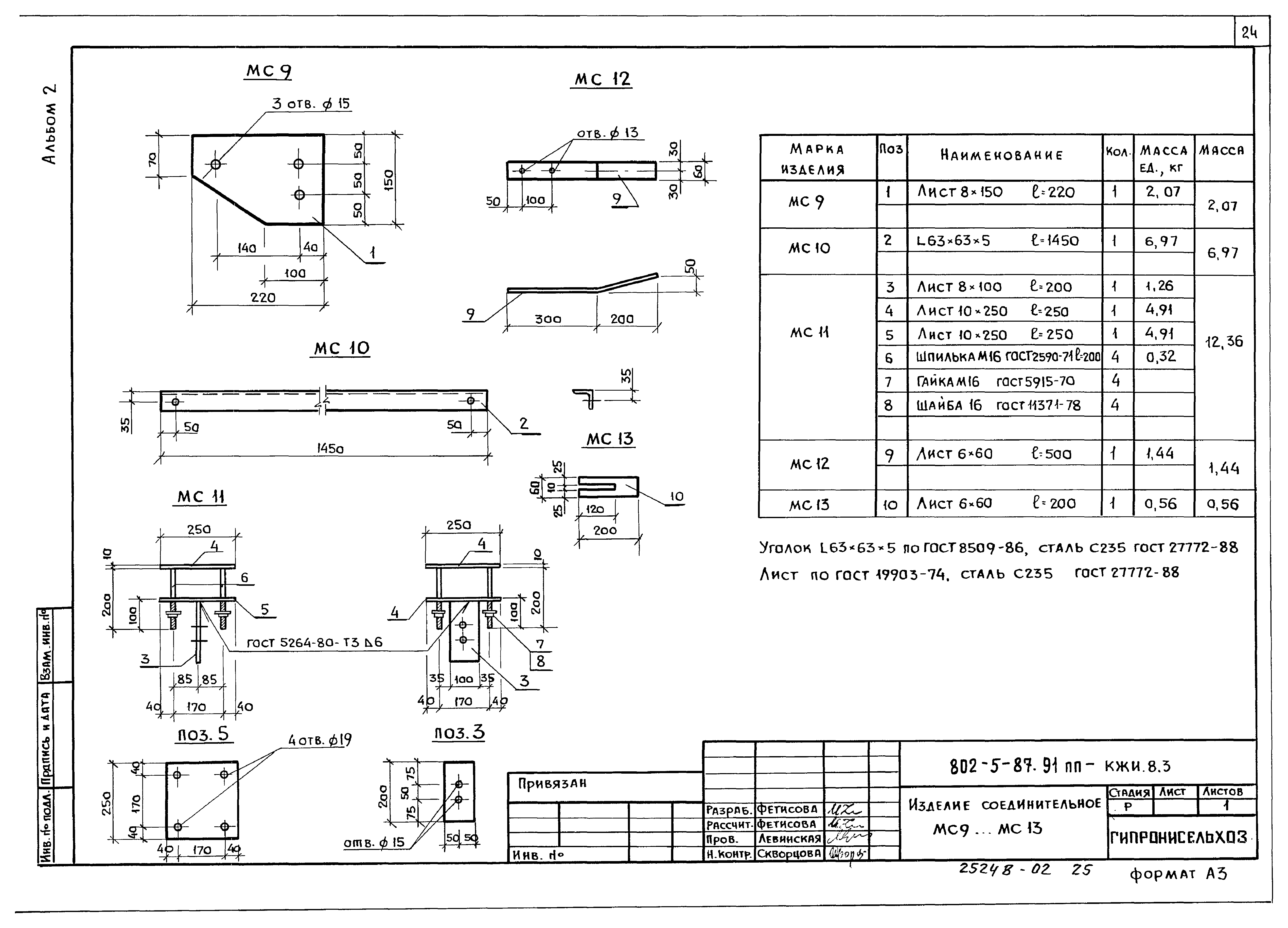 Типовой проект 802-5-87.91 ПП