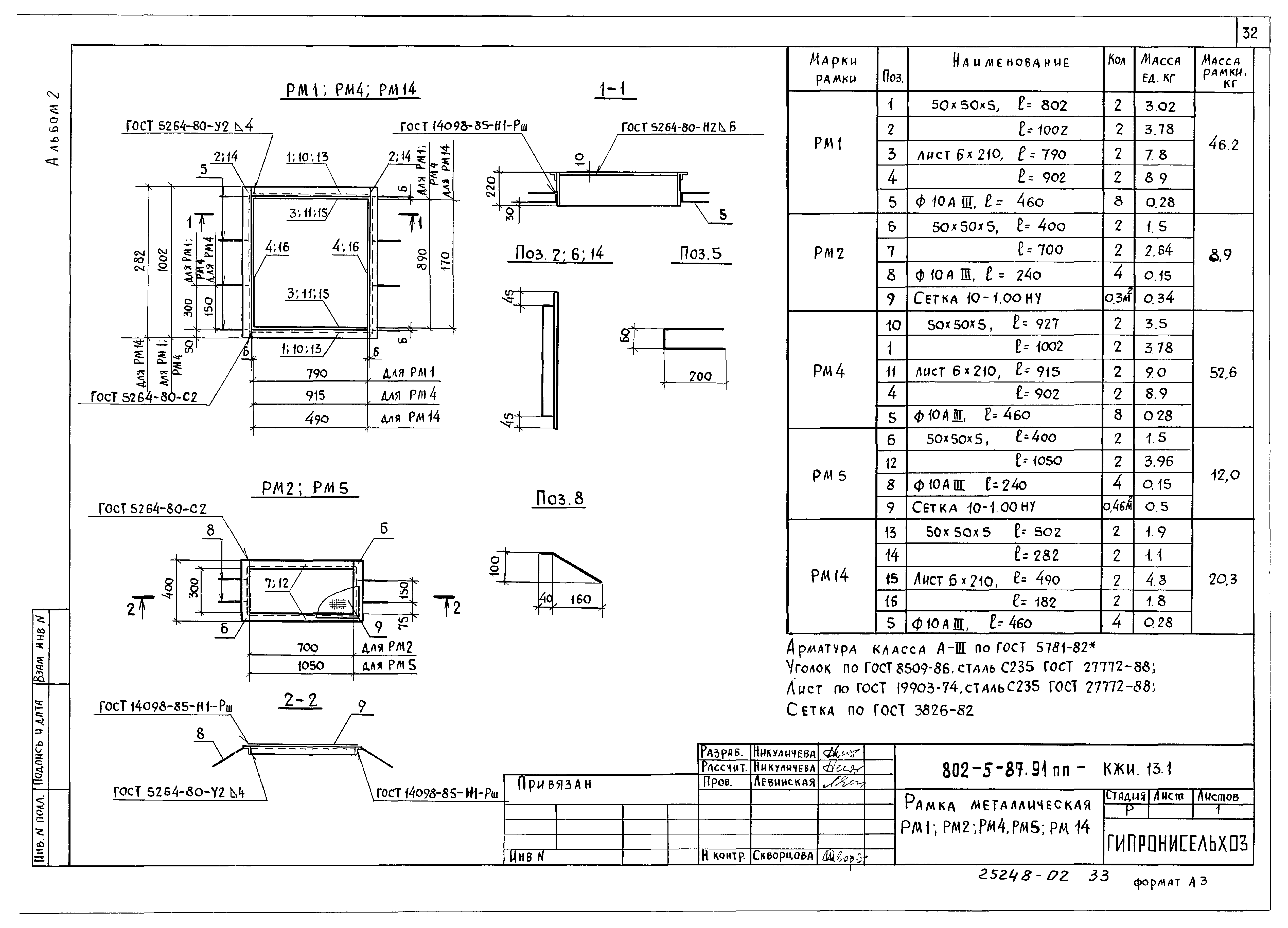 Типовой проект 802-5-87.91 ПП