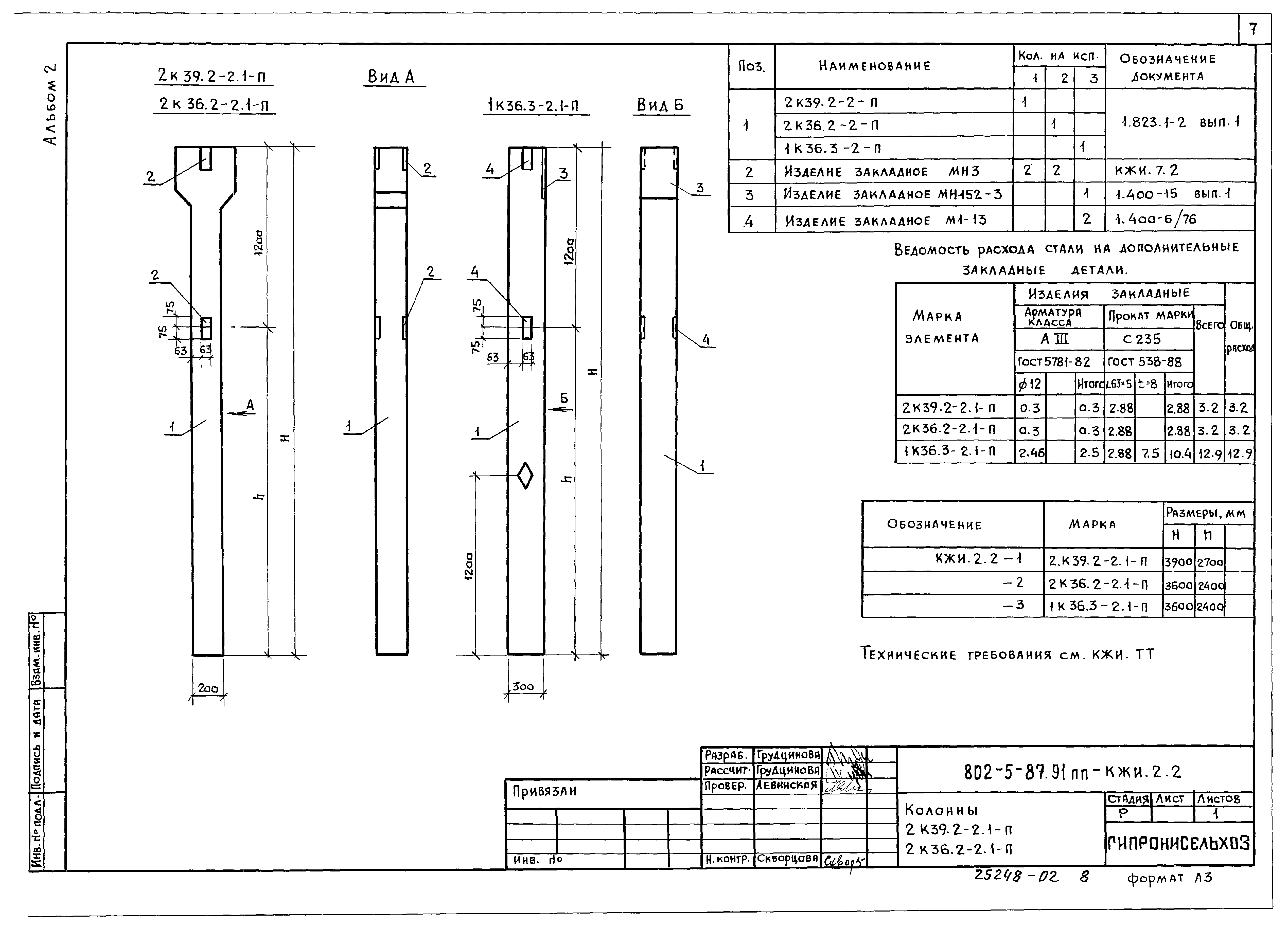 Типовой проект 802-5-87.91 ПП