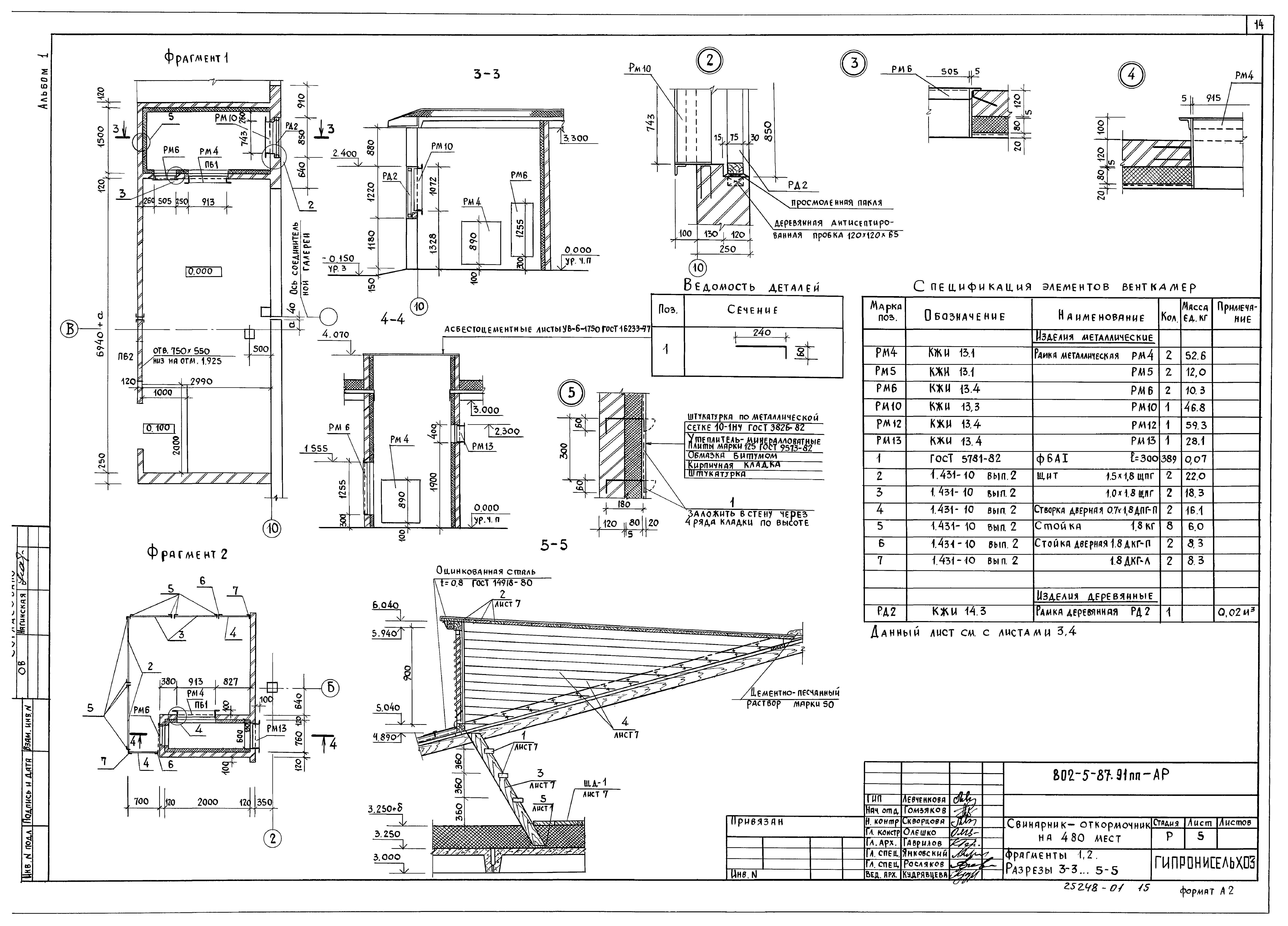Типовой проект 802-5-87.91 ПП