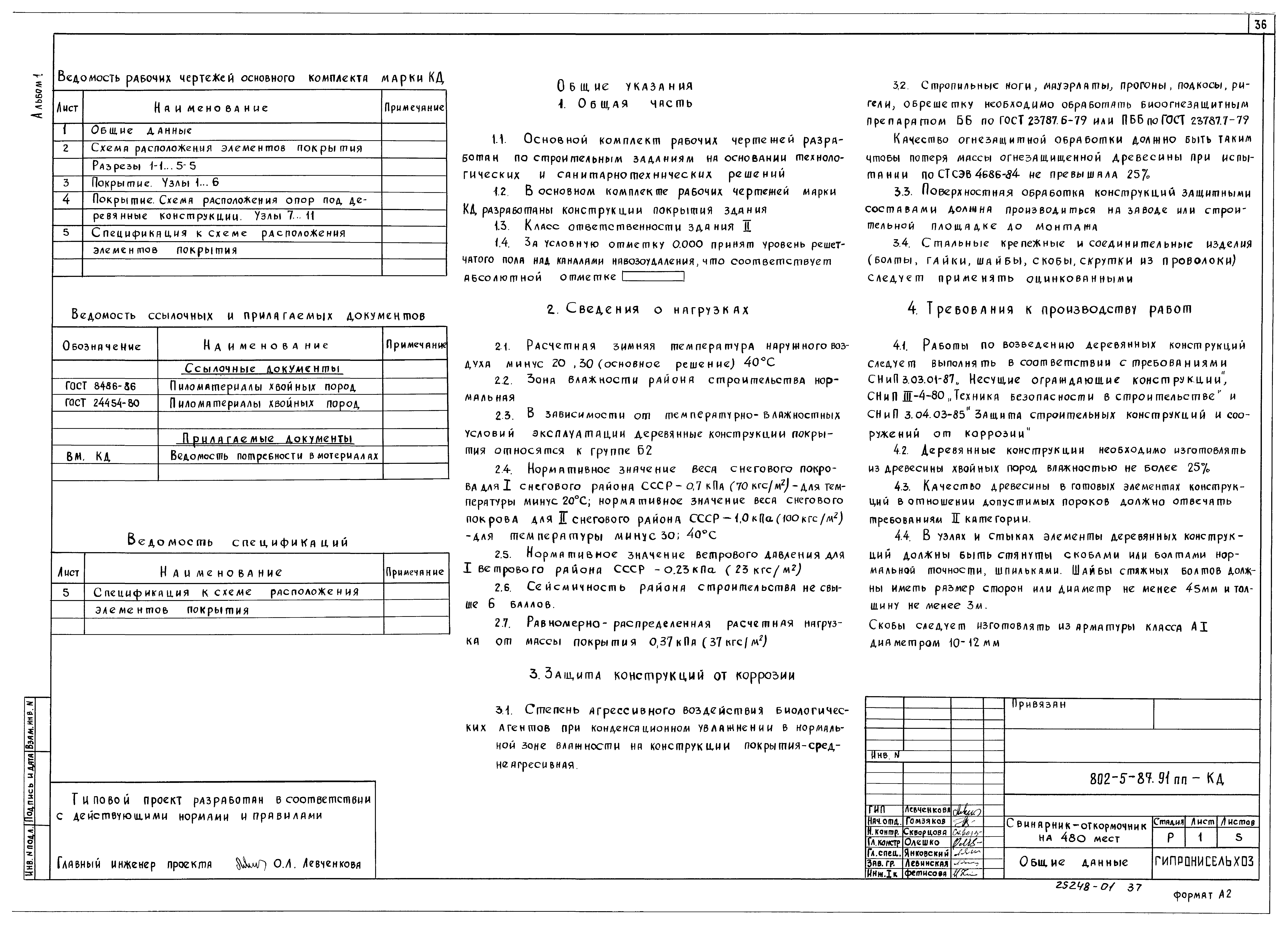 Типовой проект 802-5-87.91 ПП