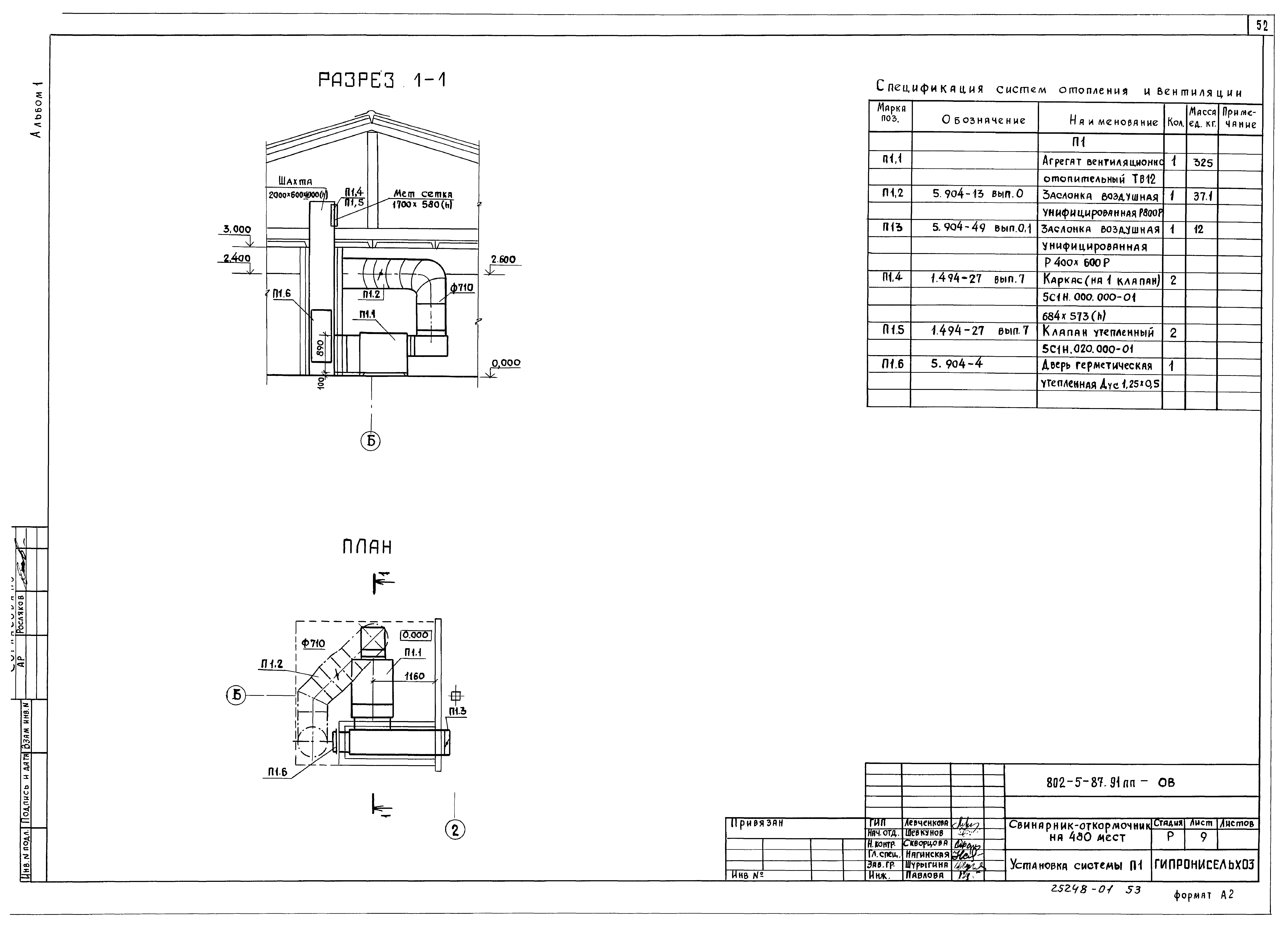 Типовой проект 802-5-87.91 ПП
