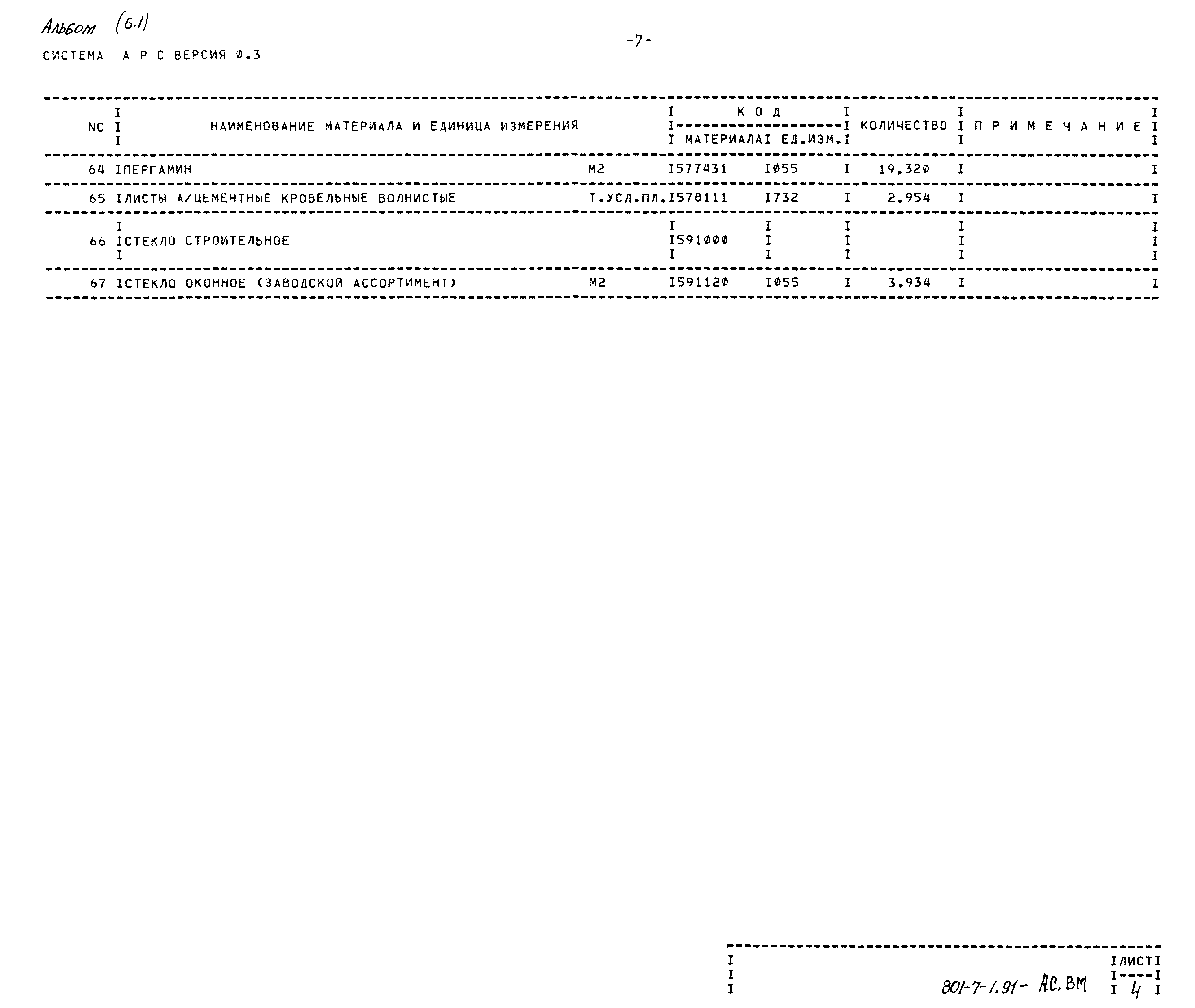 Типовой проект 801-7-1.91