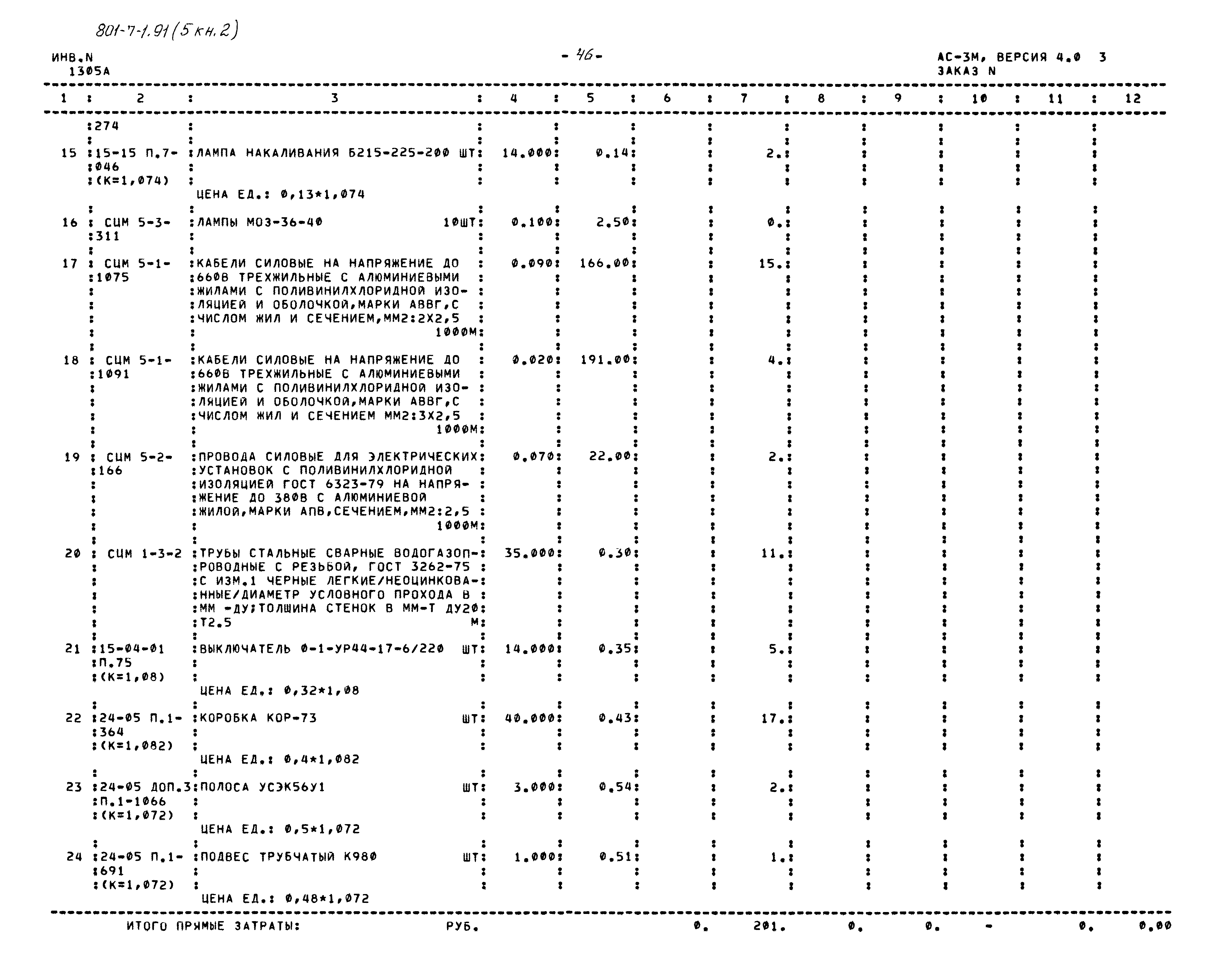 Типовой проект 801-7-1.91