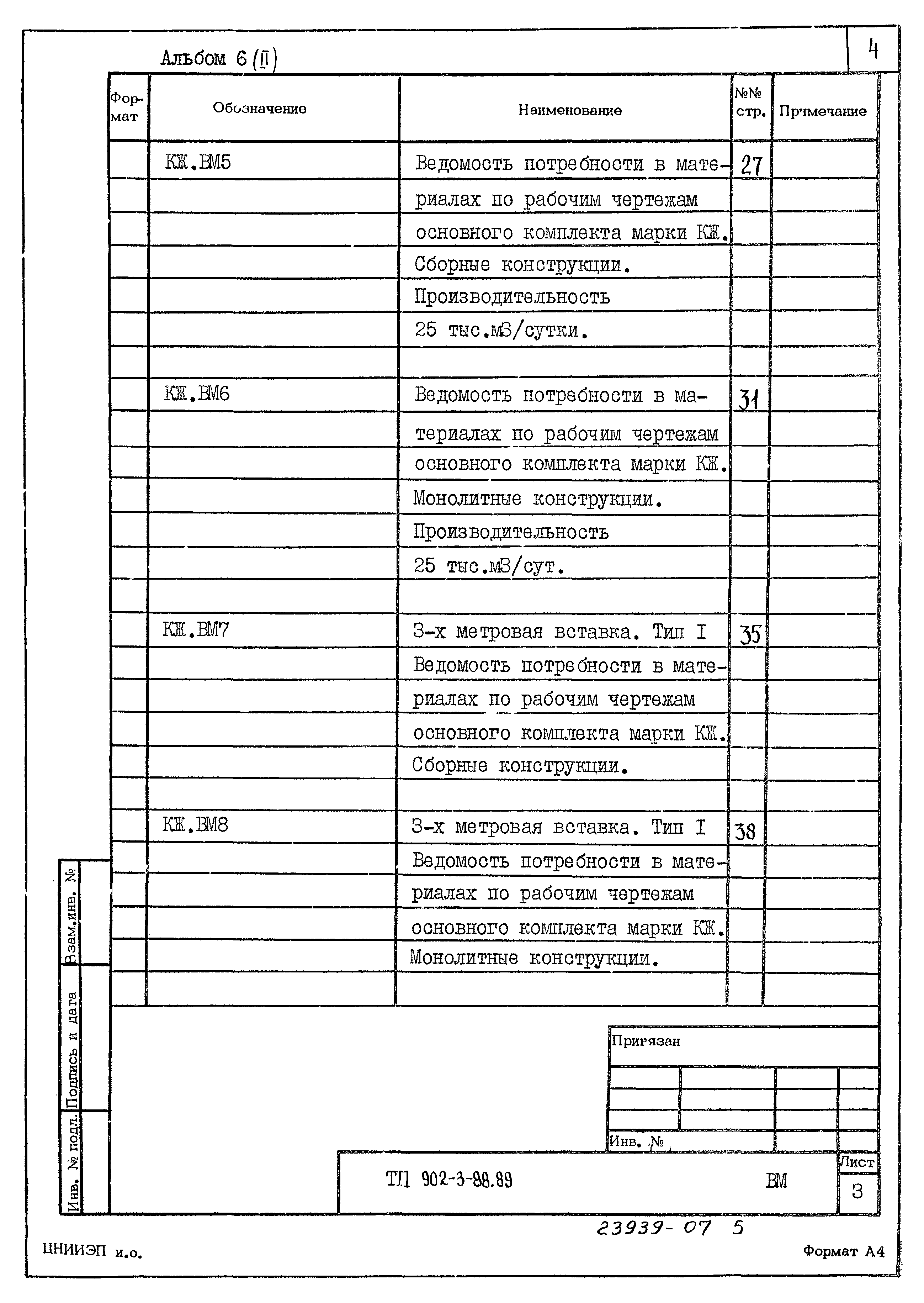 Типовой проект 902-3-88.89