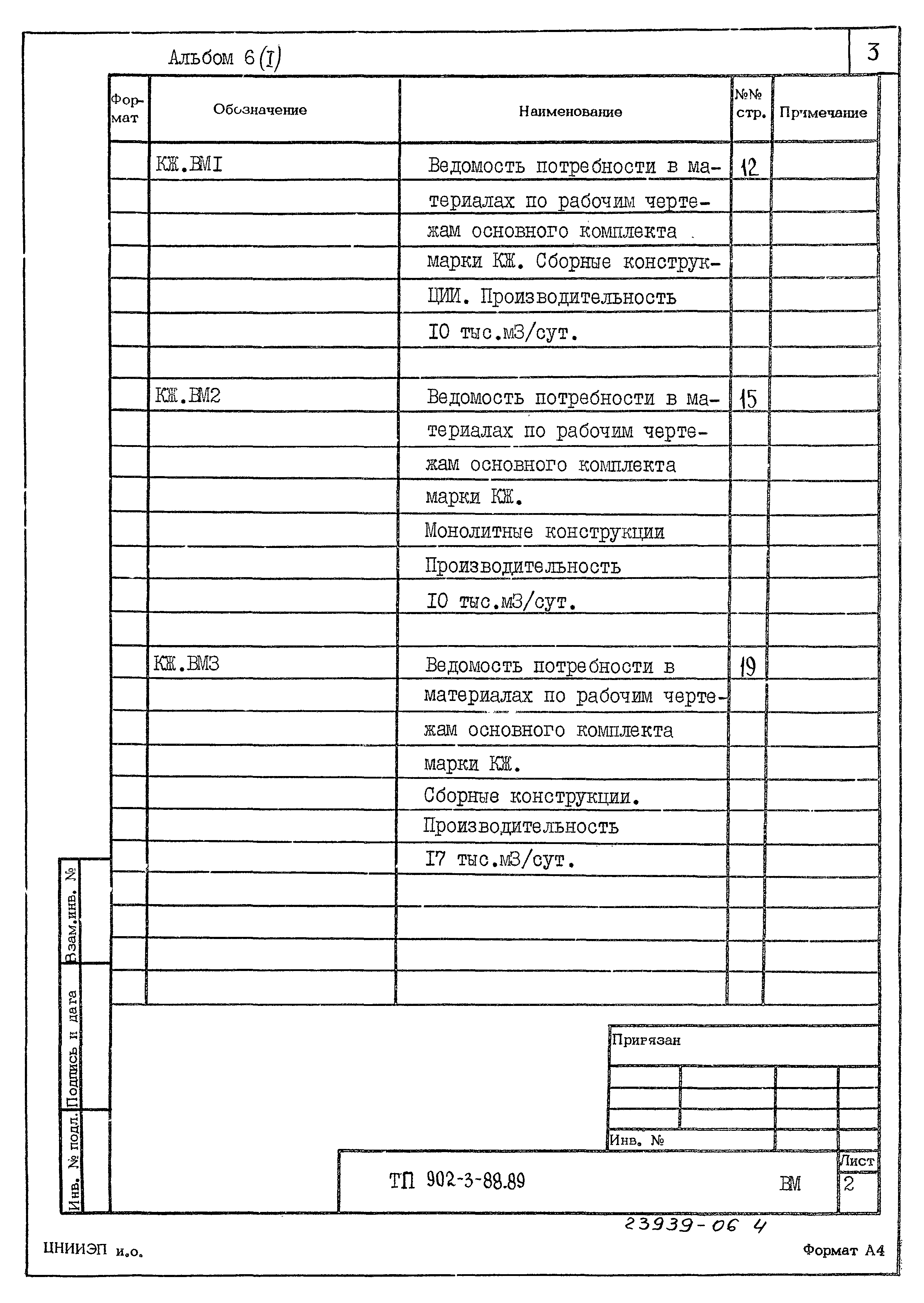 Типовой проект 902-3-88.89