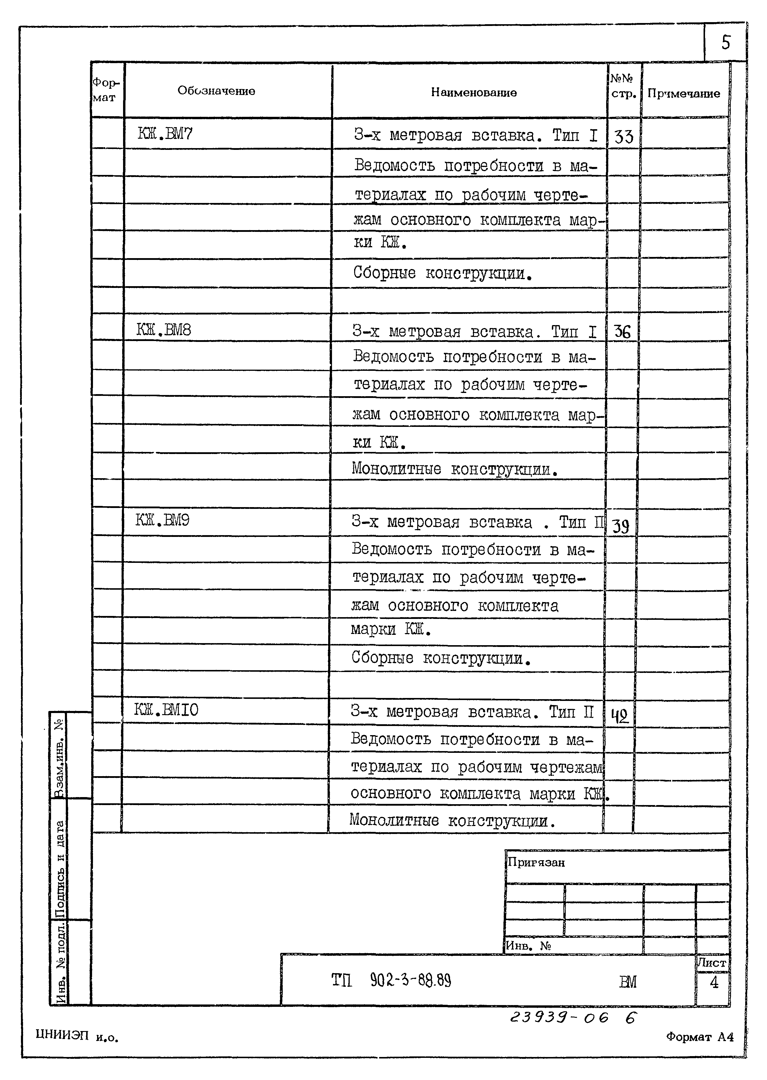 Типовой проект 902-3-88.89