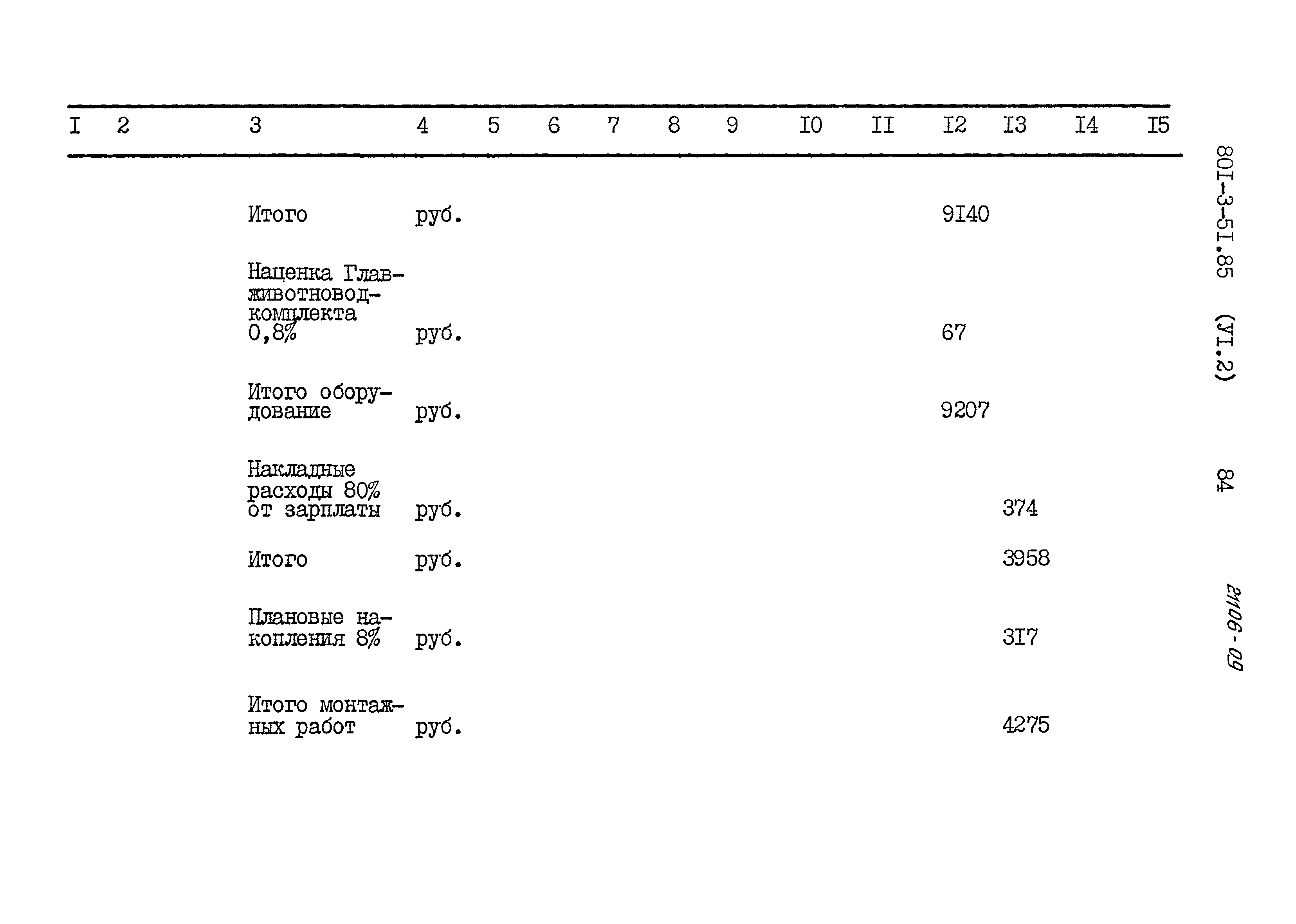 Типовой проект 801-3-51.85