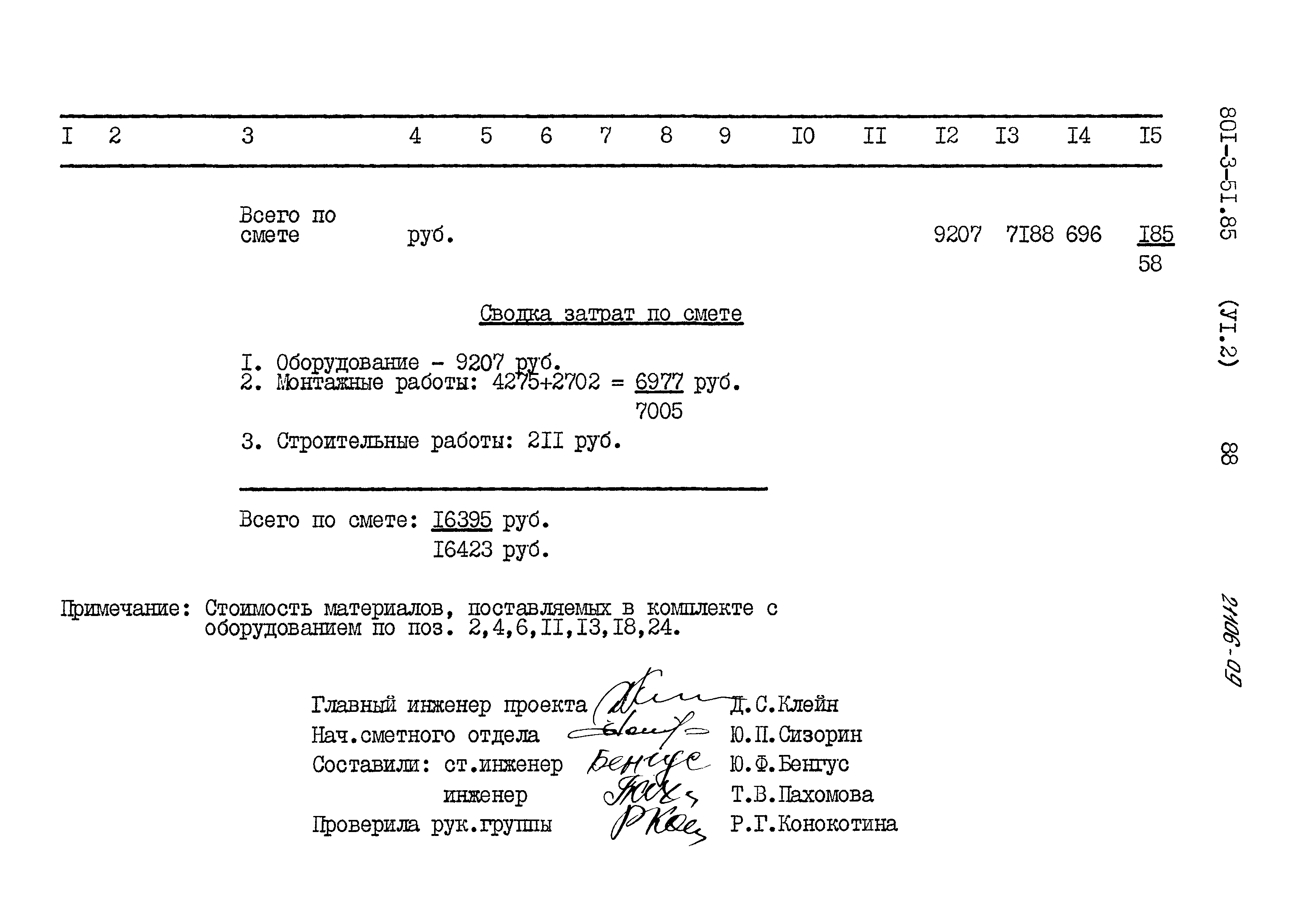 Типовой проект 801-3-51.85