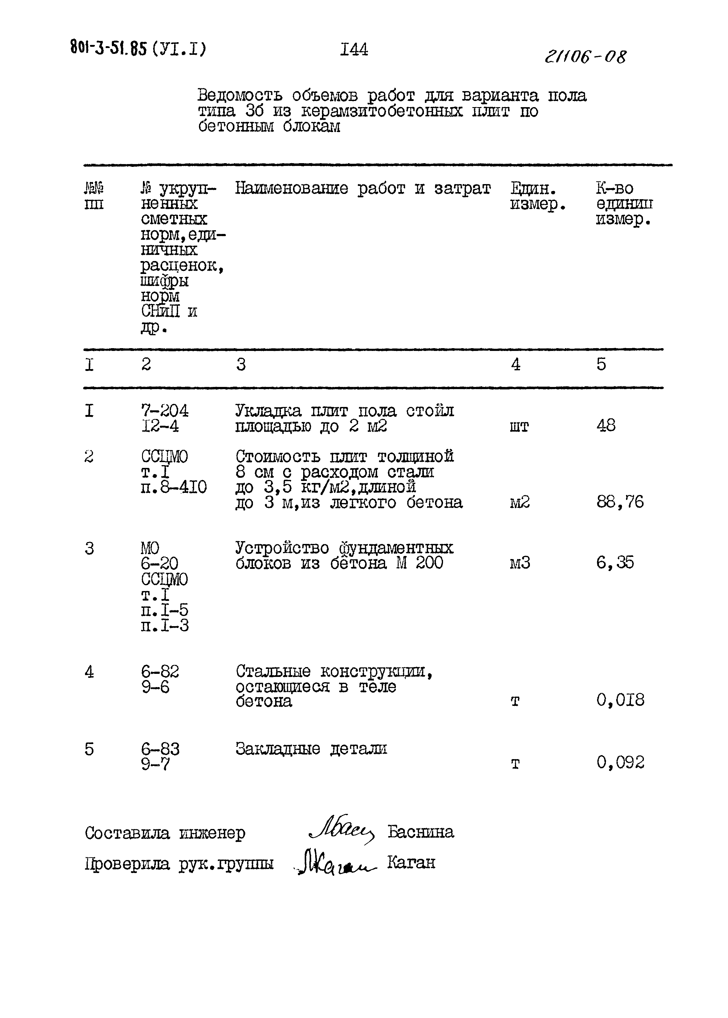 Типовой проект 801-3-51.85