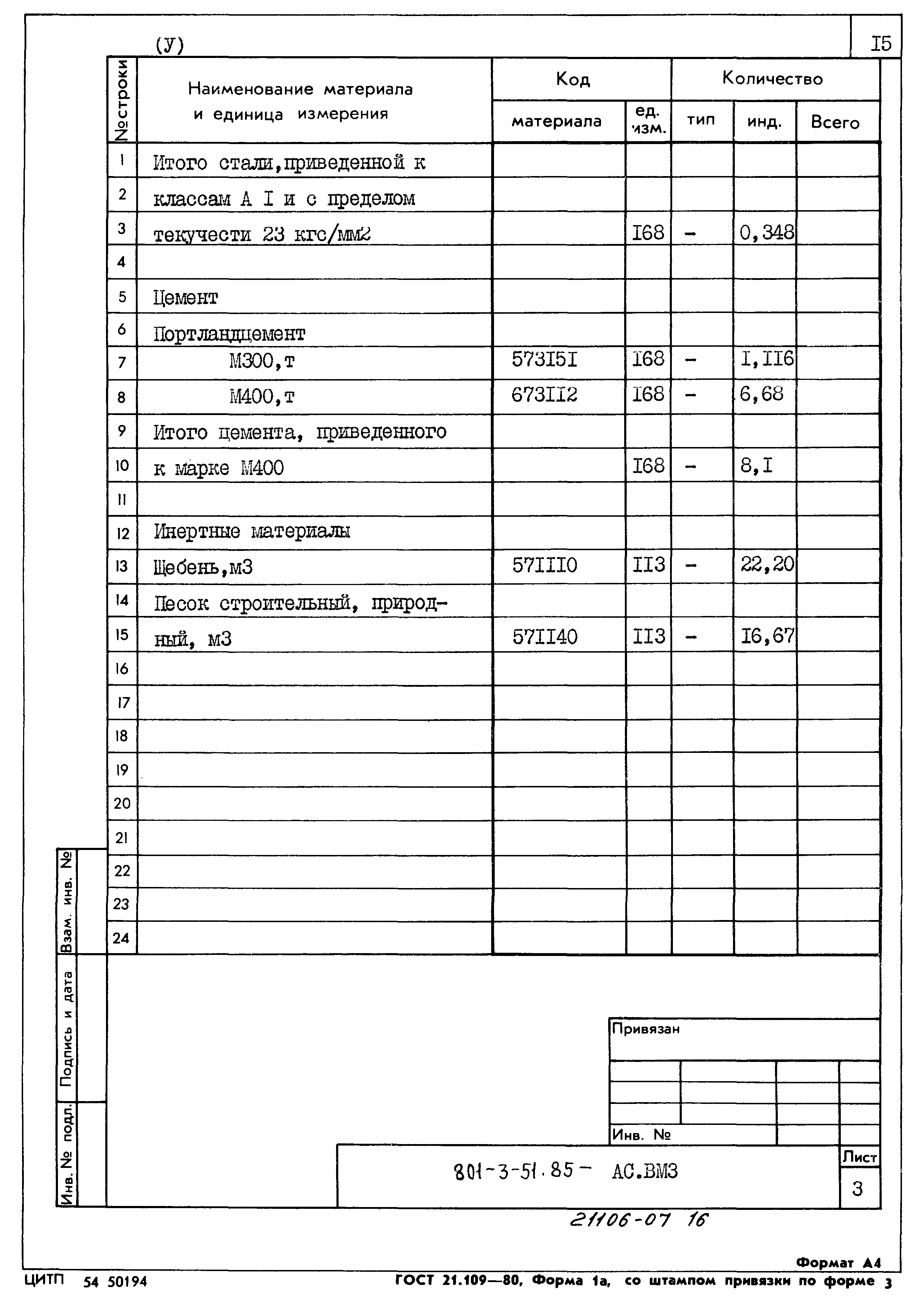 Типовой проект 801-3-51.85