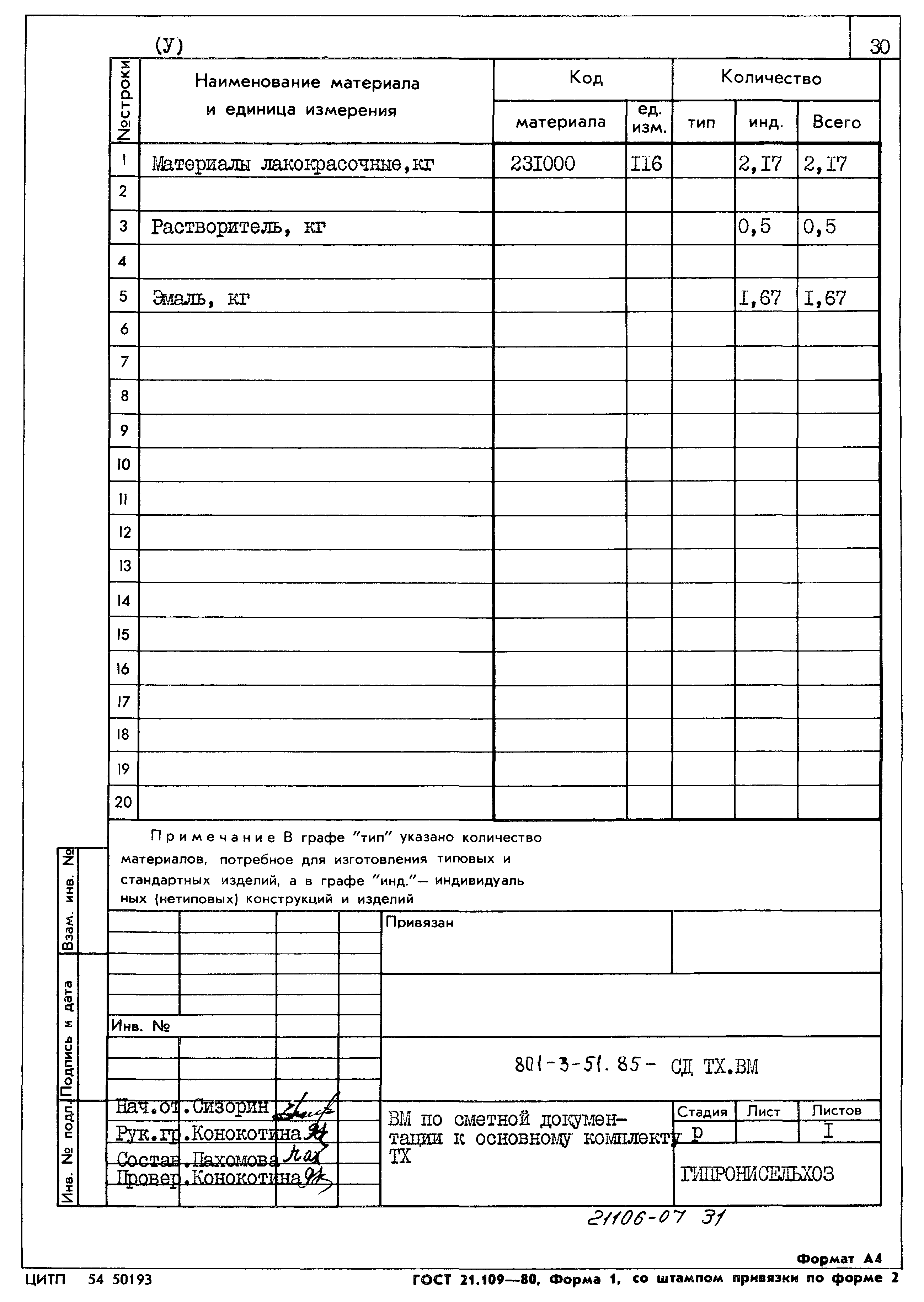 Типовой проект 801-3-51.85