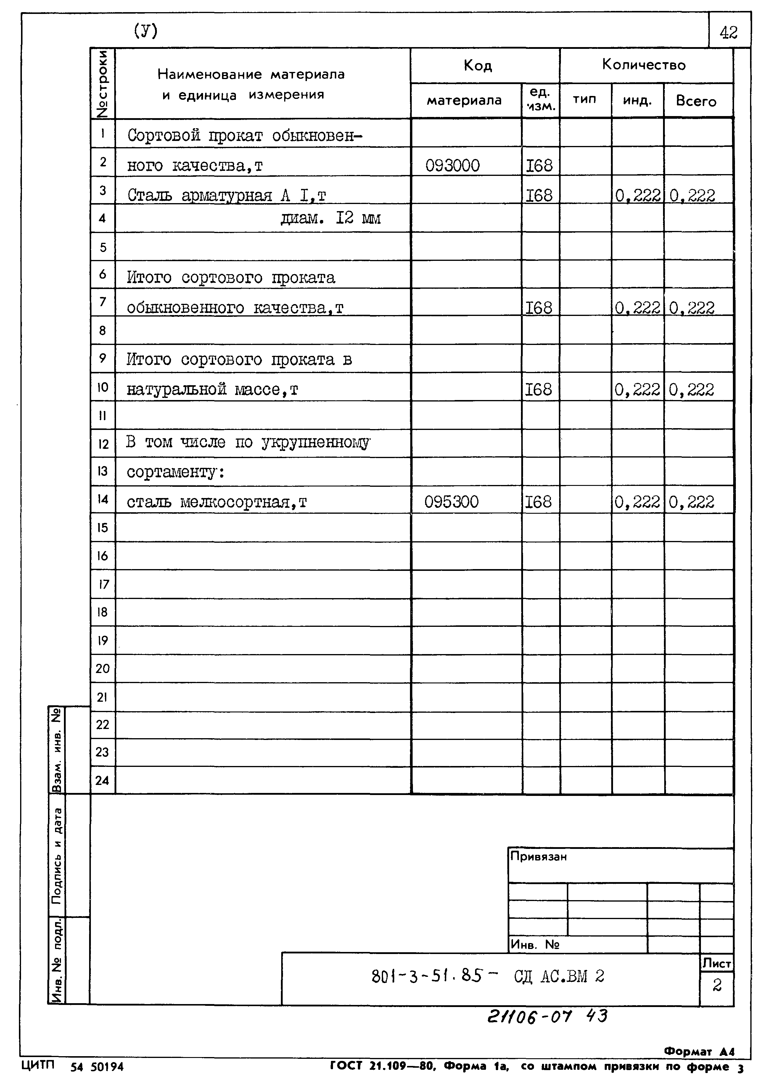 Типовой проект 801-3-51.85