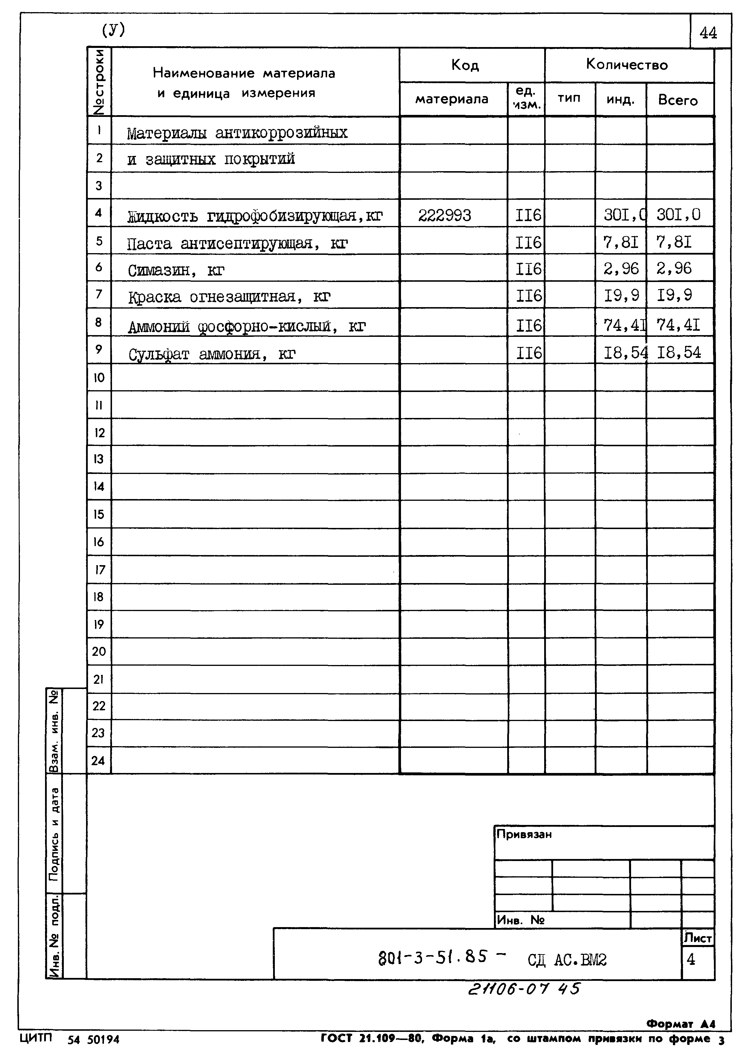 Типовой проект 801-3-51.85
